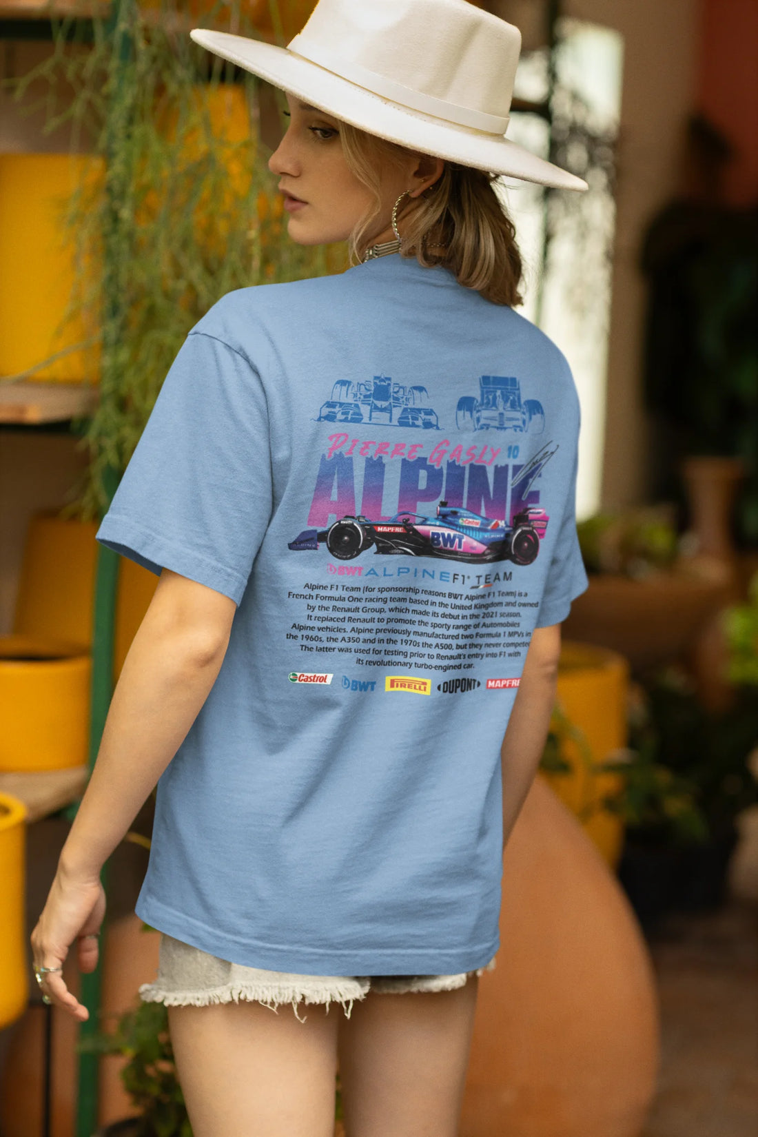 Pierre Gasly Alpine F1 Team Oversized T-Shirt