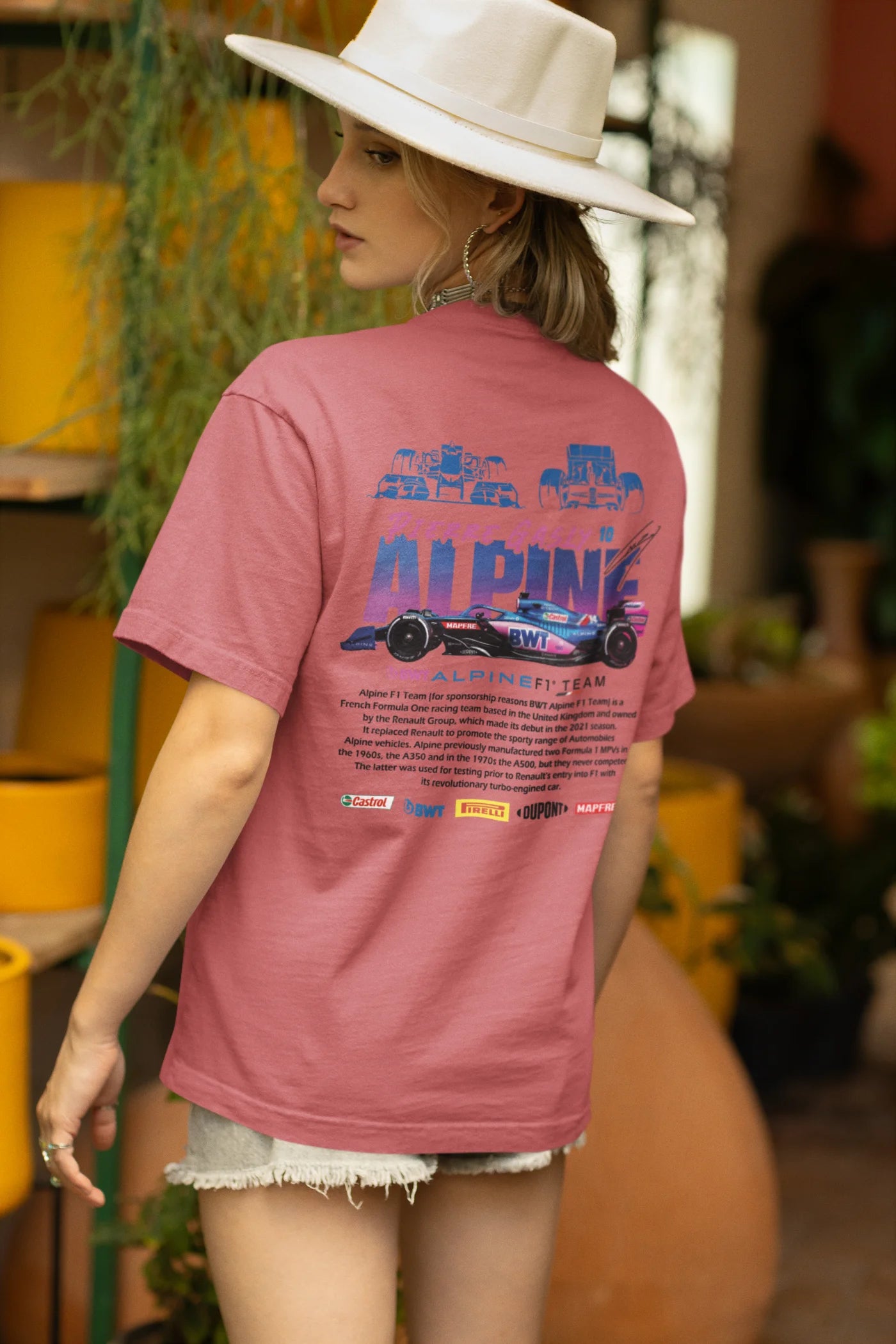 Pierre Gasly Alpine F1 Team Oversized T-Shirt