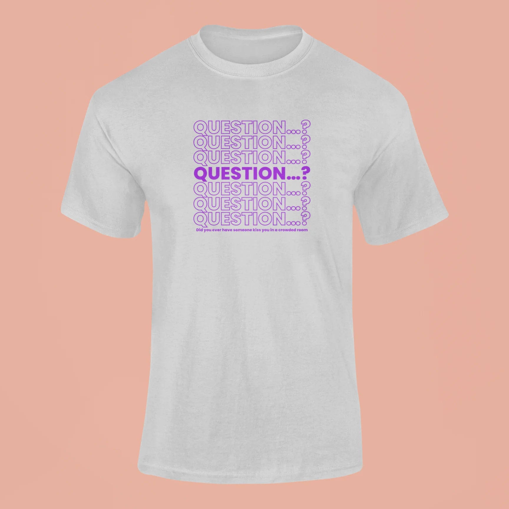 question t shirt grey