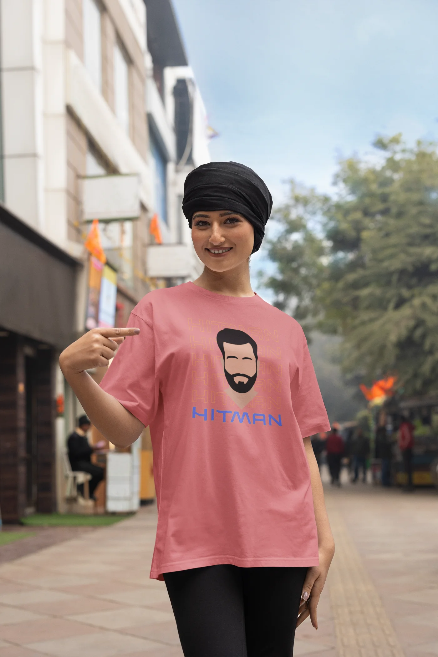 Rohit Sharma The Hitman Oversized T-Shirt