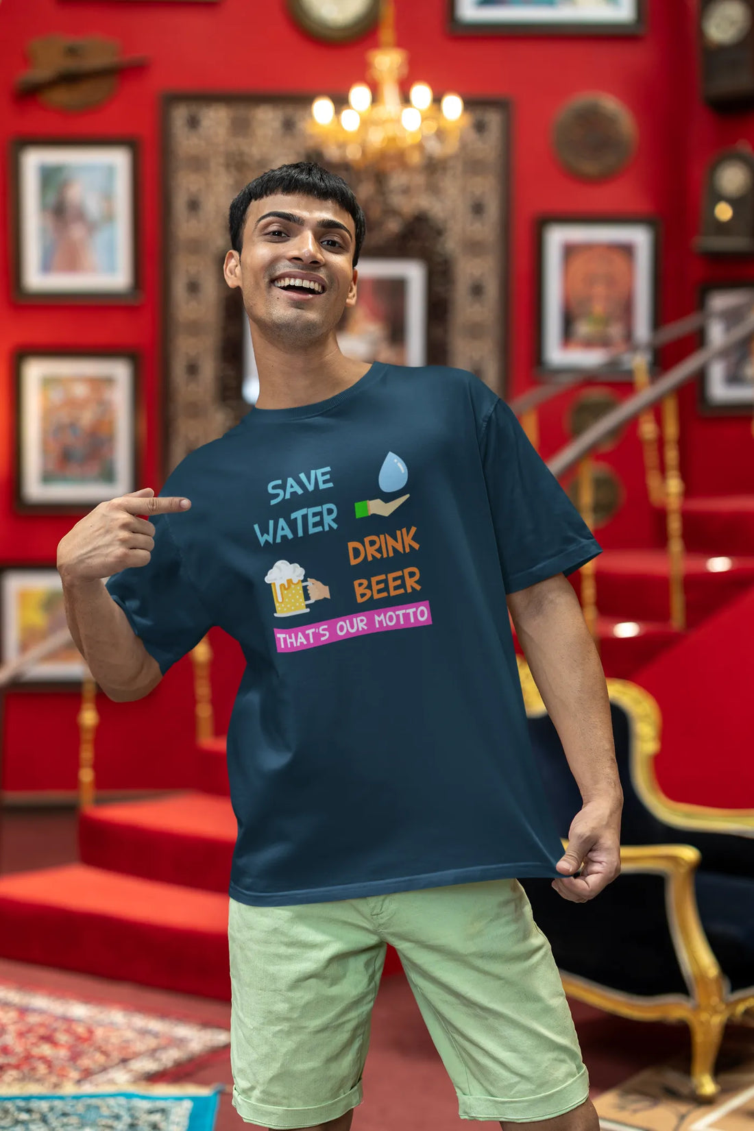 Save water, drink beer Oversized T-Shirt