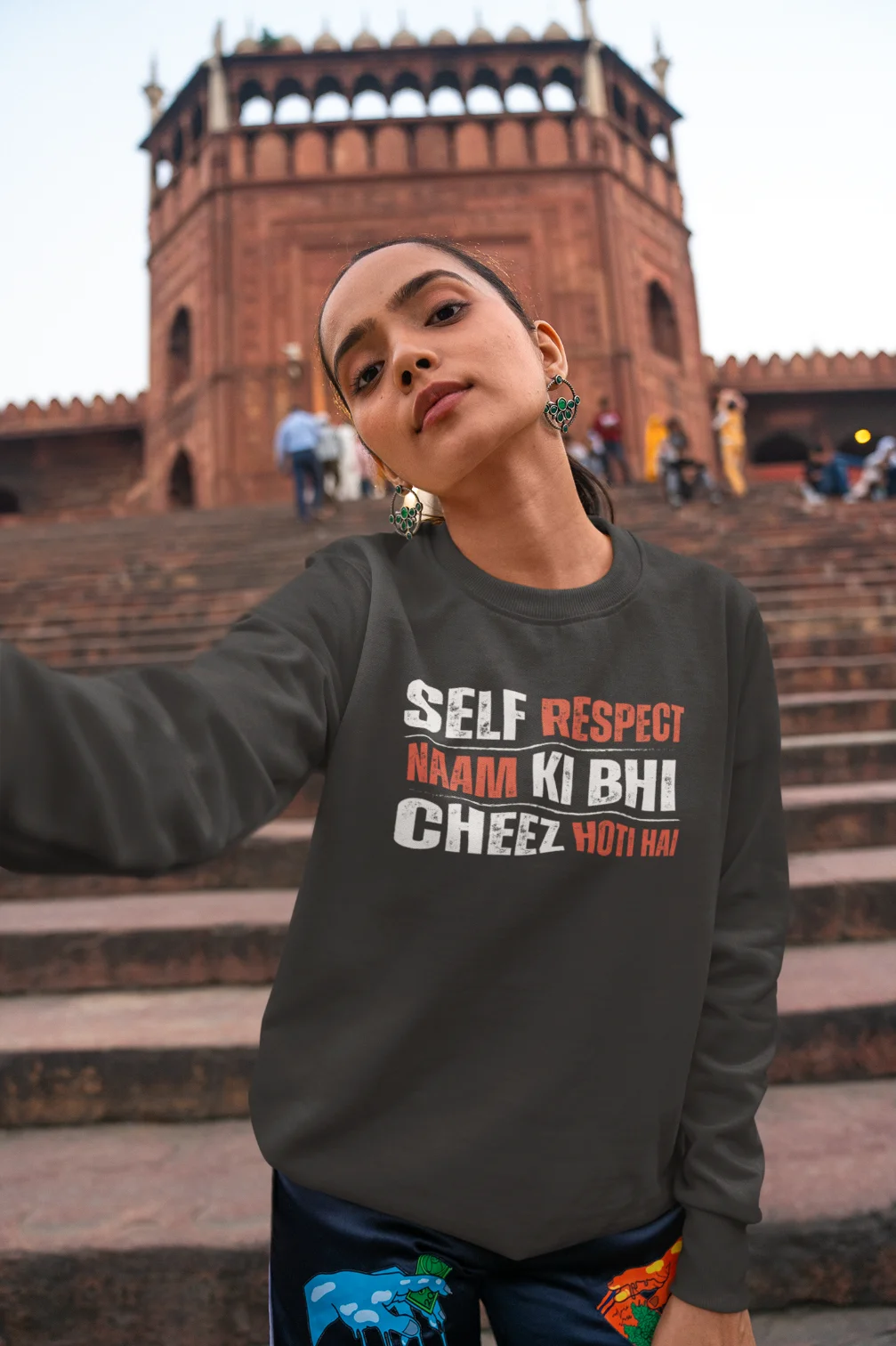 Self respect naam ki bhi cheez hoti hai Unisex Sweatshirt