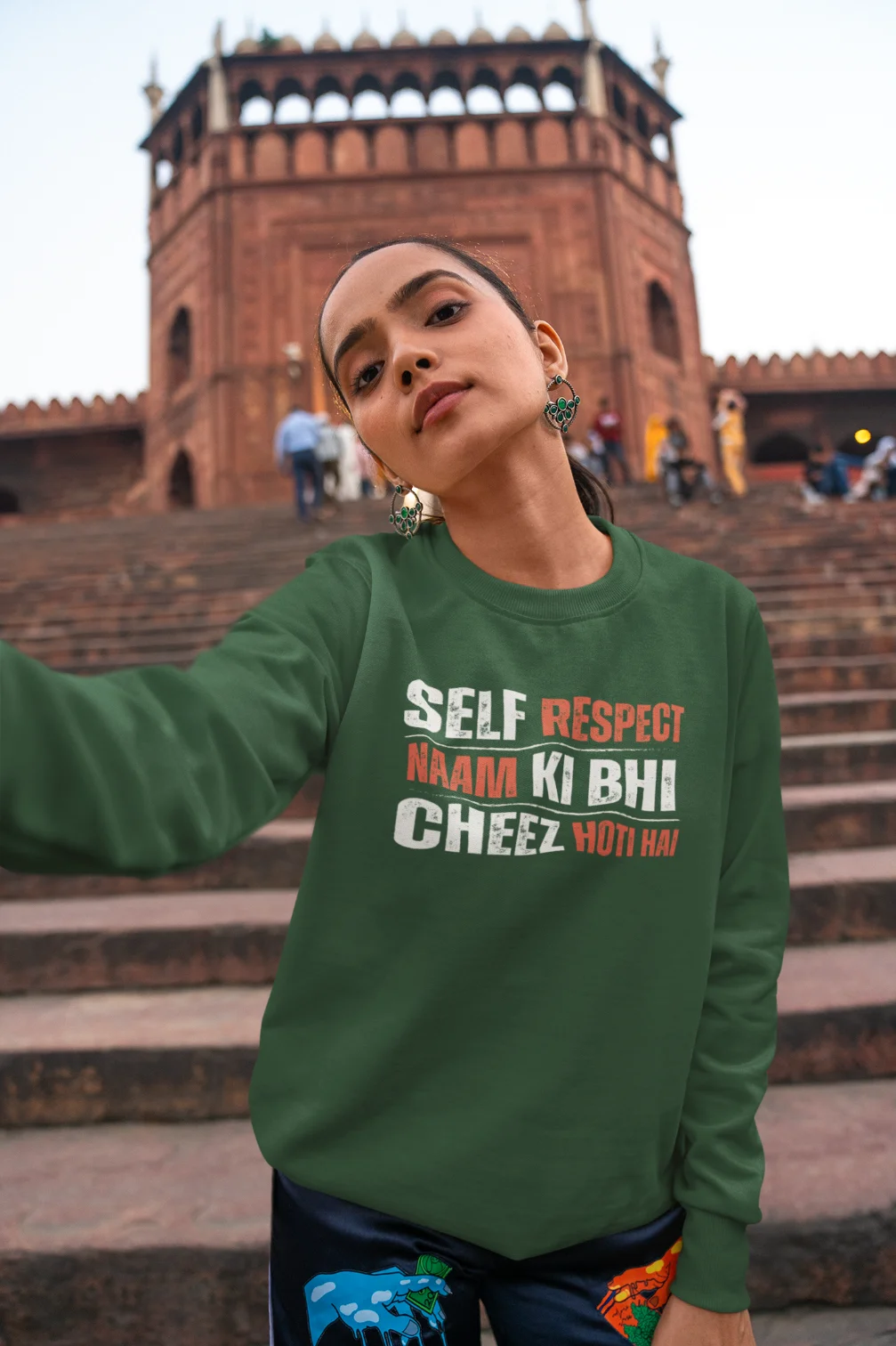 Self respect naam ki bhi cheez hoti hai Unisex Sweatshirt