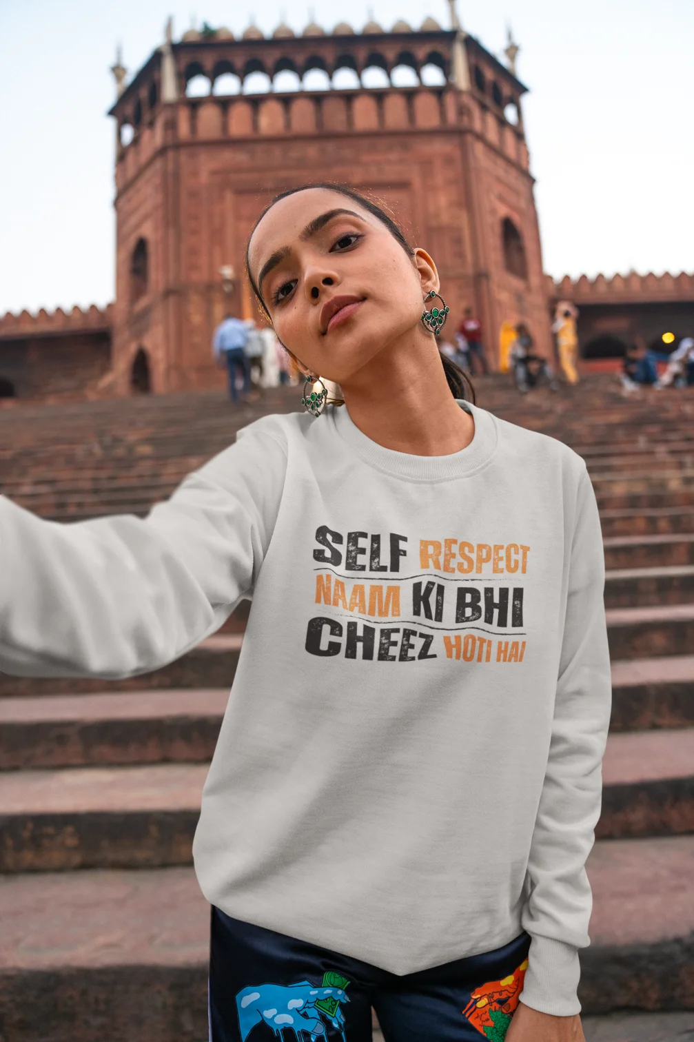 Self respect naam ki bhi cheez hoti hai Unisex Sweatshirt