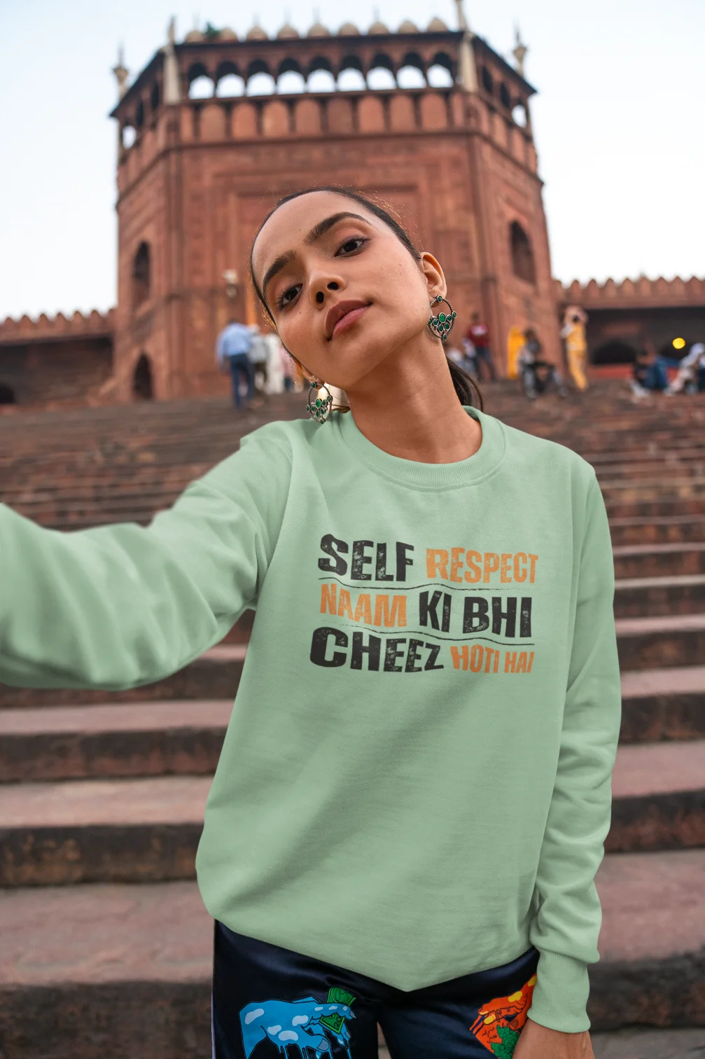 Self respect naam ki bhi cheez hoti hai Unisex Sweatshirt