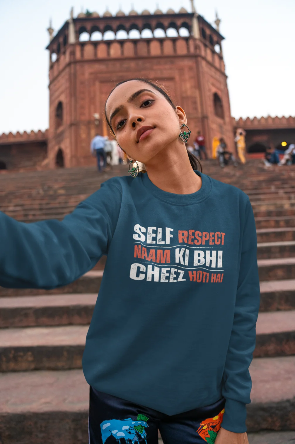 Self respect naam ki bhi cheez hoti hai Unisex Sweatshirt