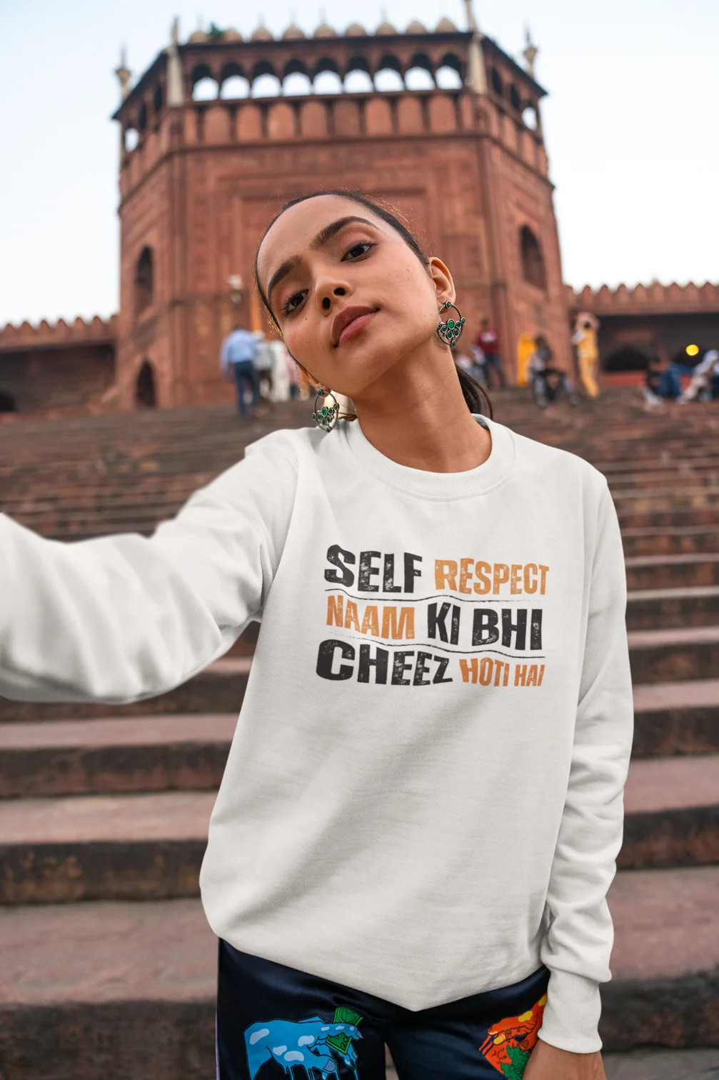 Self respect naam ki bhi cheez hoti hai Unisex Sweatshirt