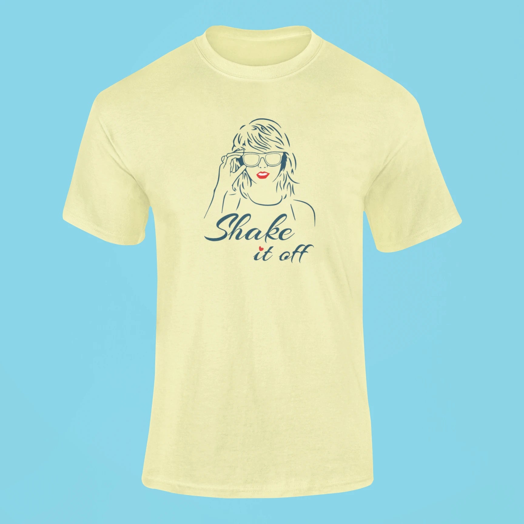 shake it off t shirt butter yellow