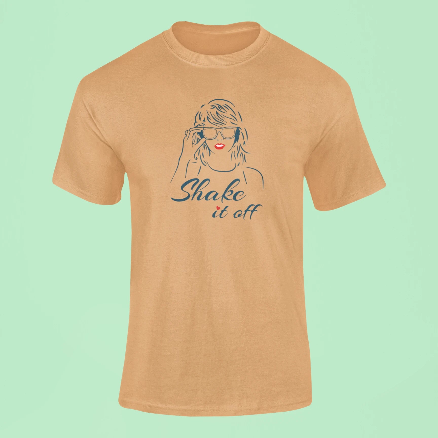 shake it off t shirt mustard yellow