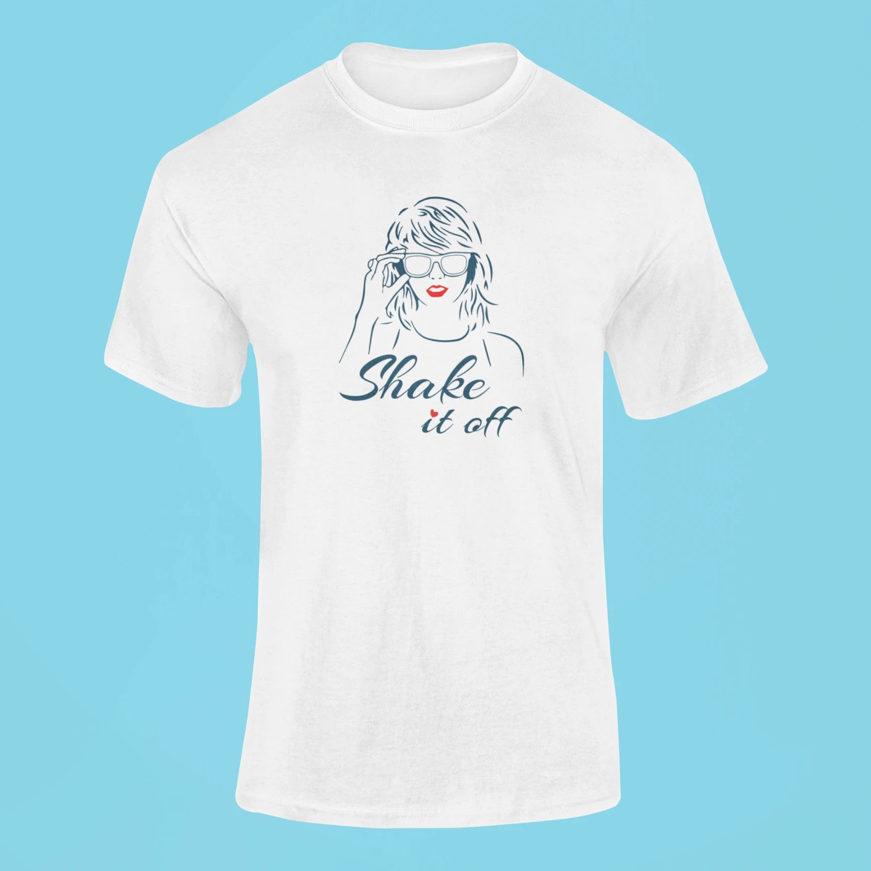 shake it off t shirt white