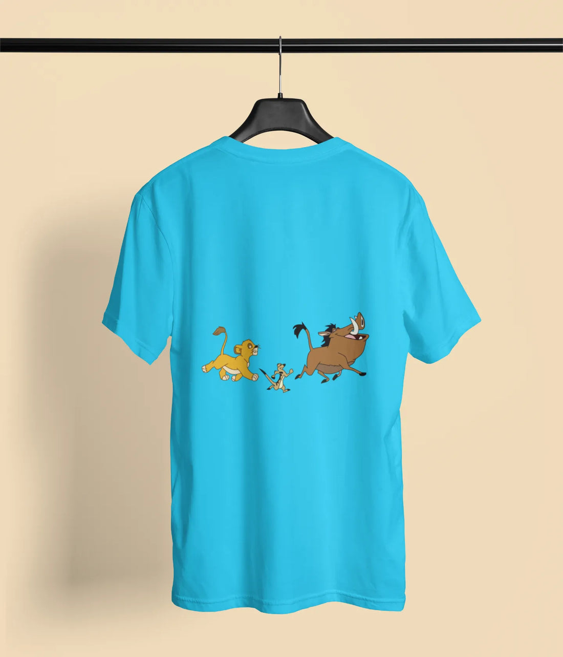 simba pumbaa timon back print 2 sky blue