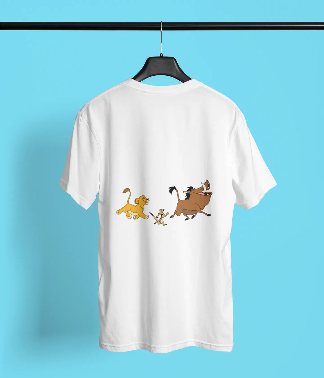 simba pumbaa timon back print 2 sky blue