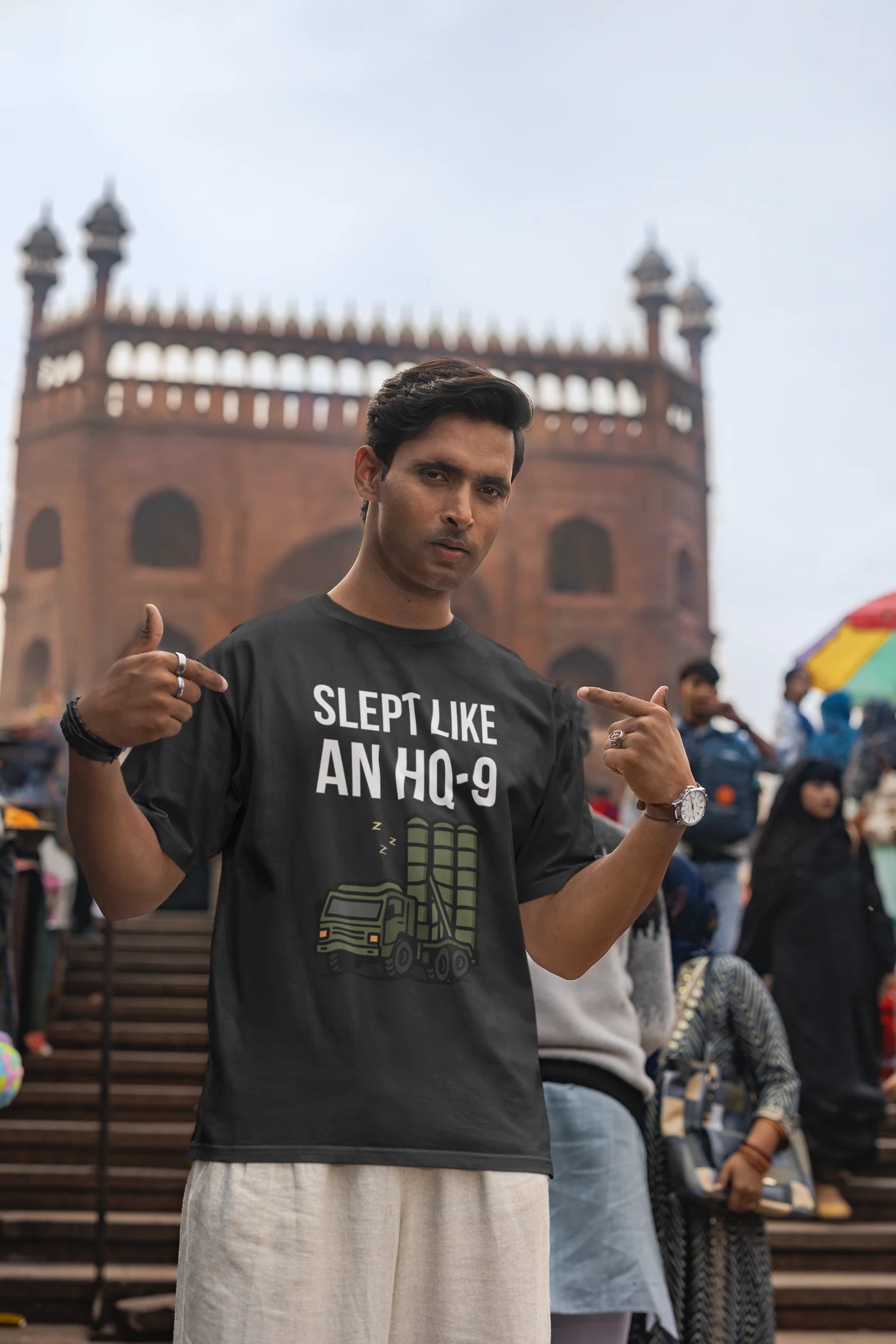 Slept like an HQ-9 Oversized T-Shirt