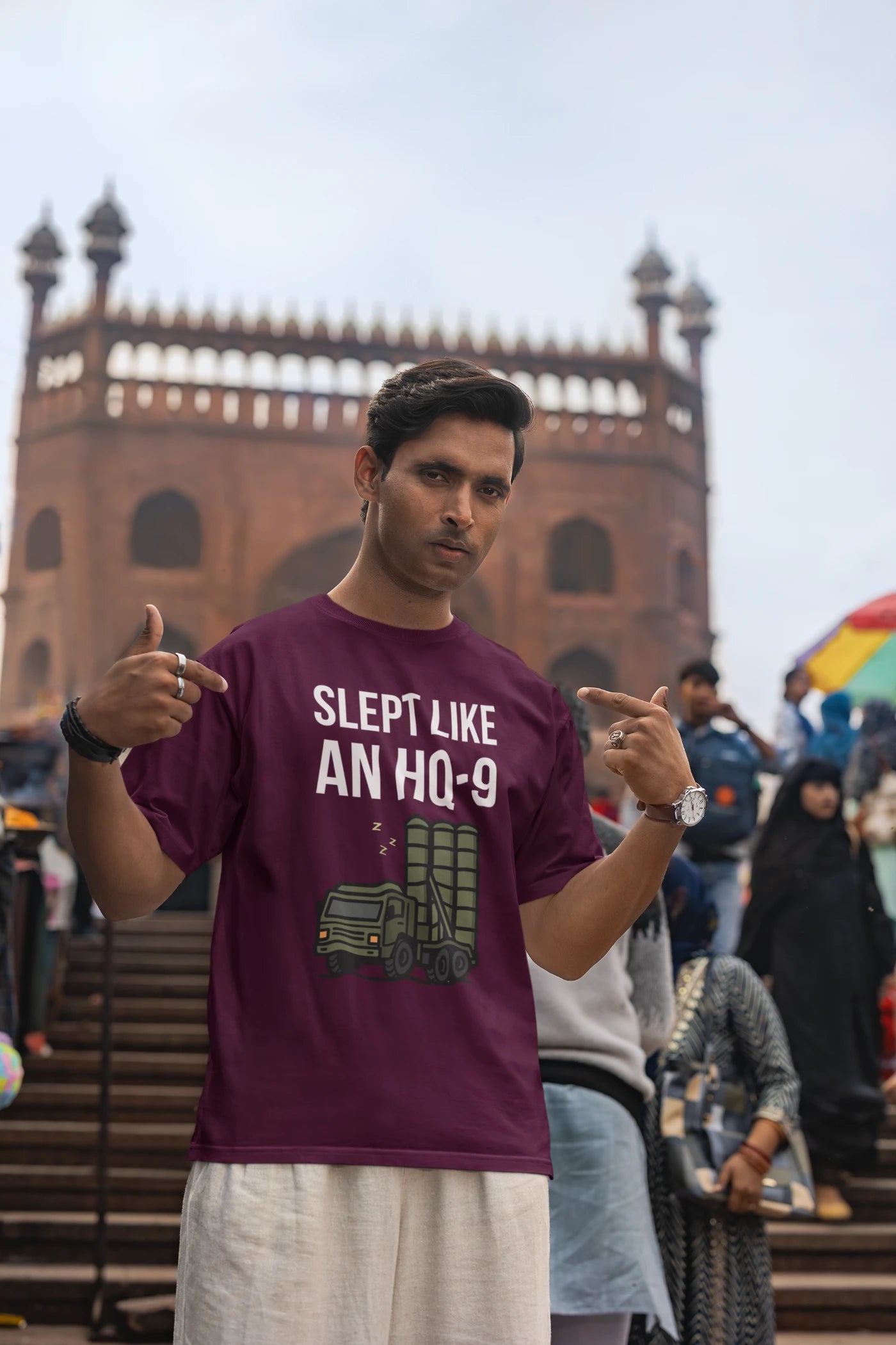 Slept like an HQ-9 Oversized T-Shirt