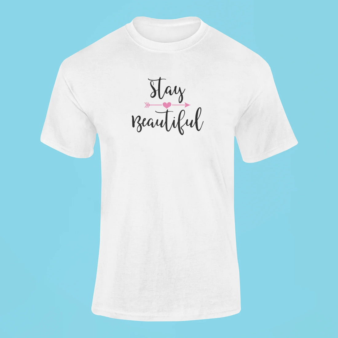 stay beautiful t shirt butter yellow