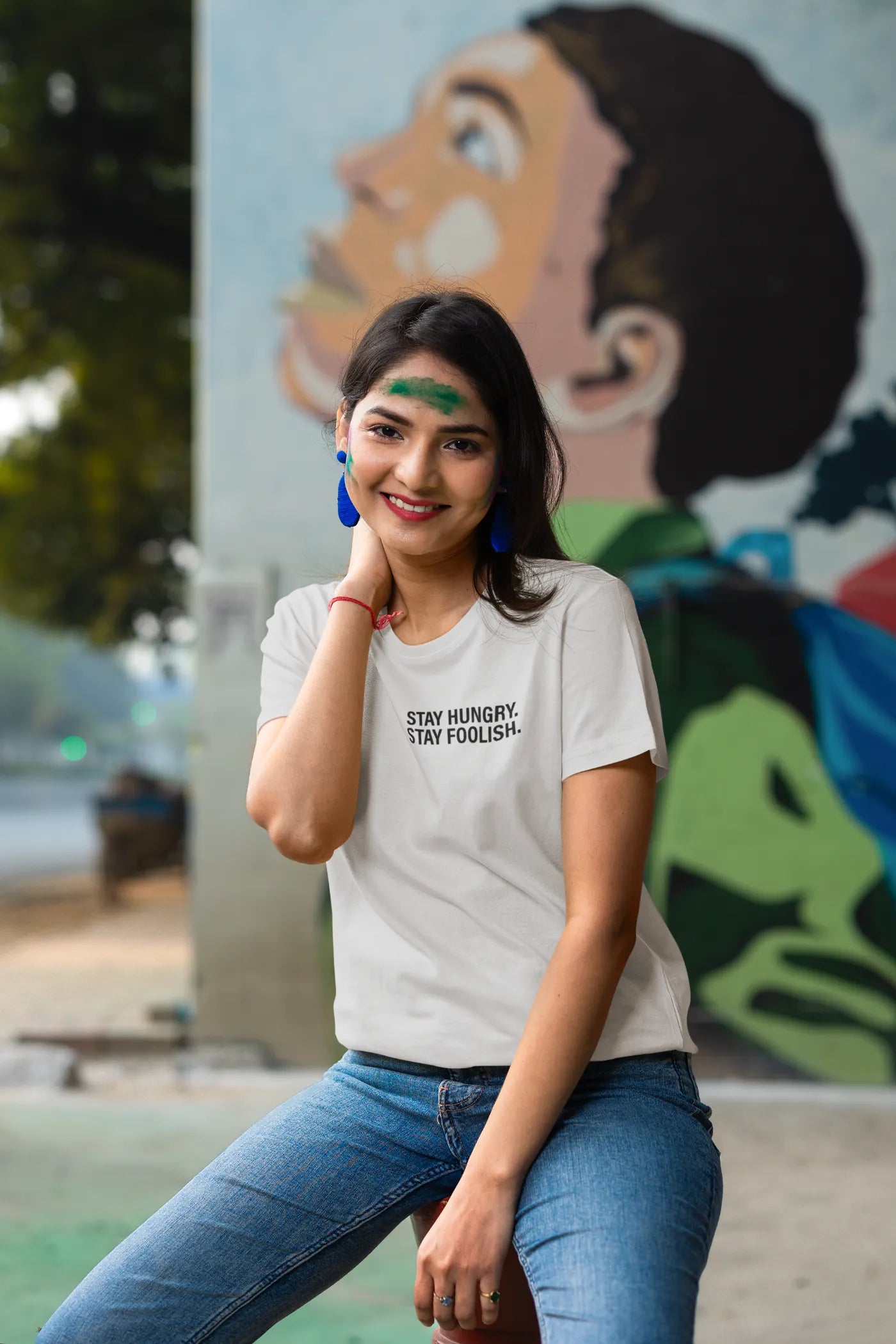 Blijf hongerig, blijf dwaas T-shirt