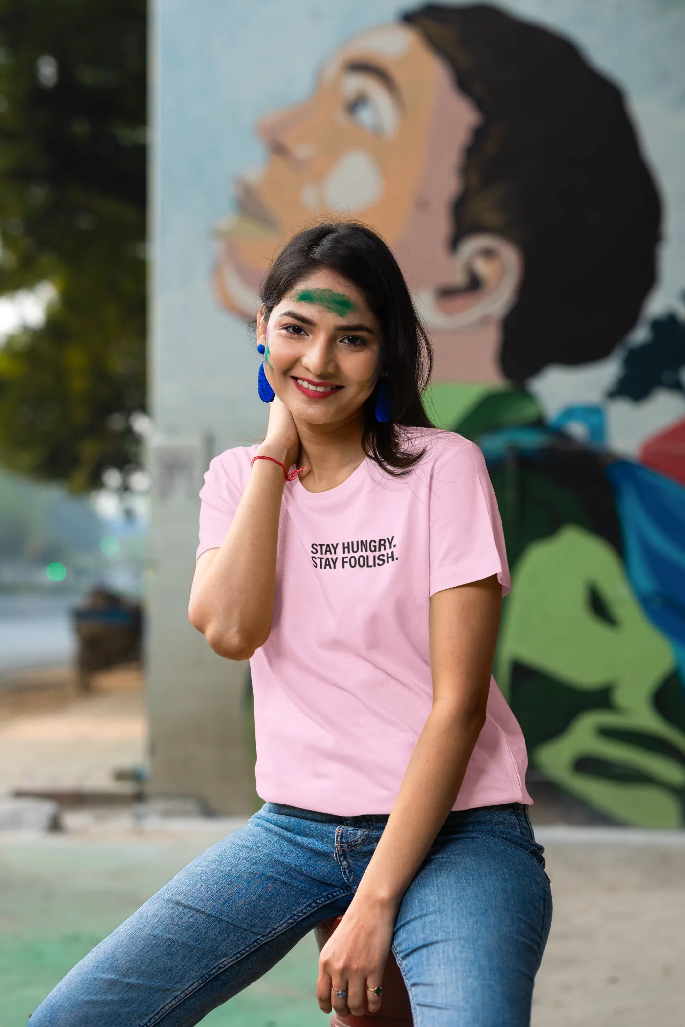 Blijf hongerig, blijf dwaas T-shirt
