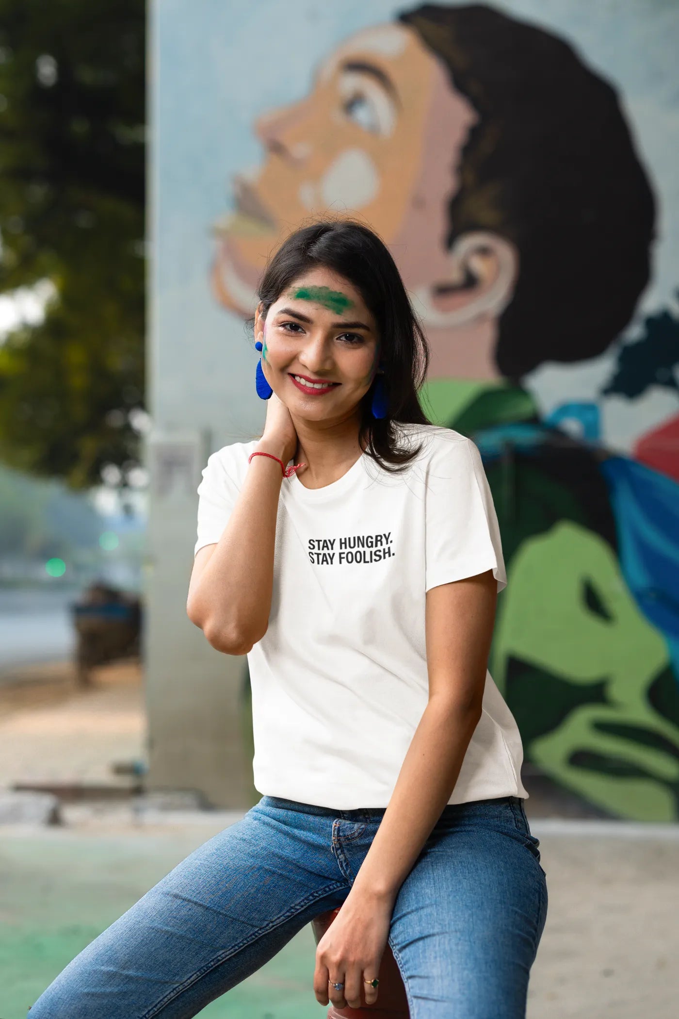 Blijf hongerig, blijf dwaas T-shirt