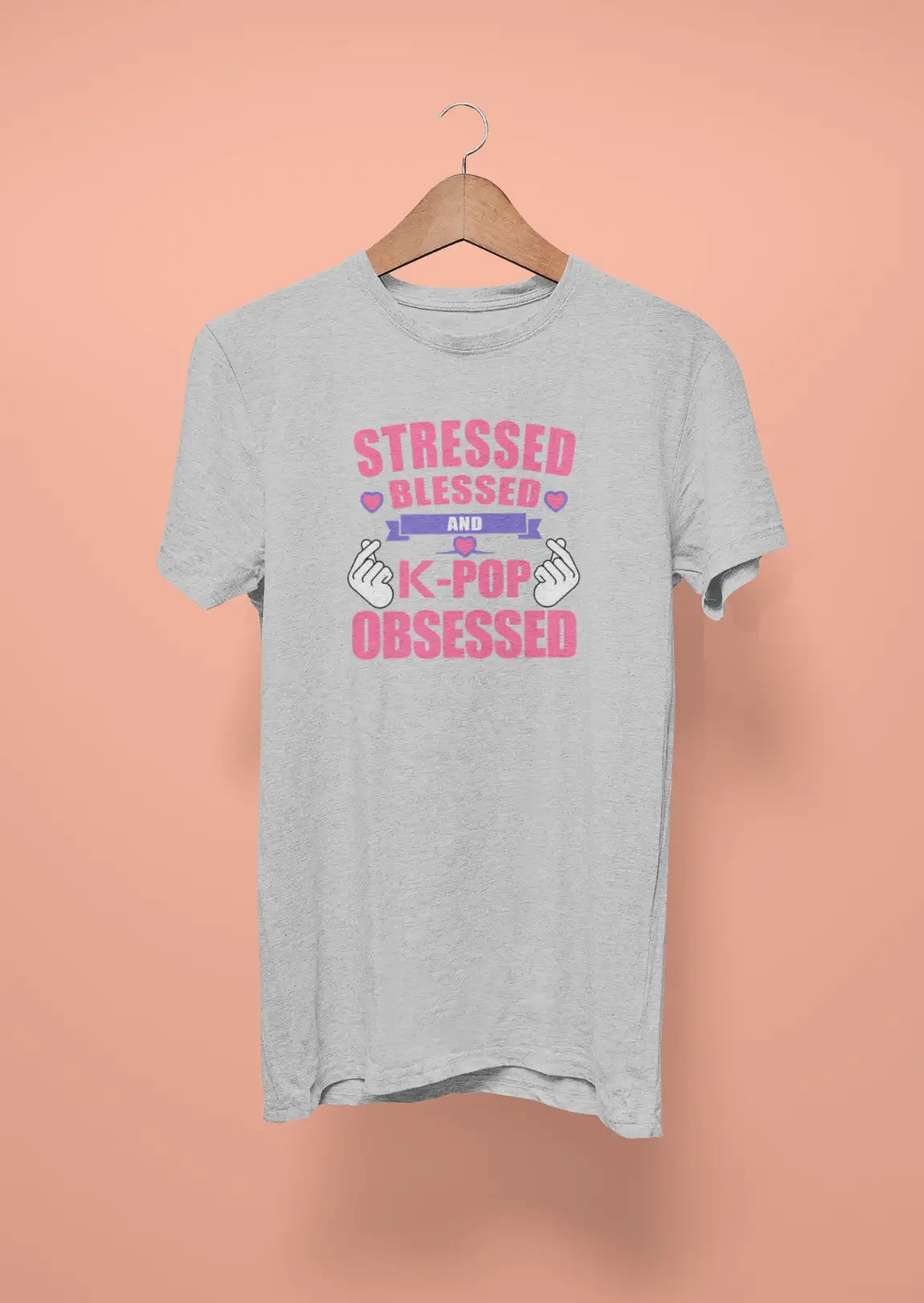 stressed blessed and k pop obsessed grey