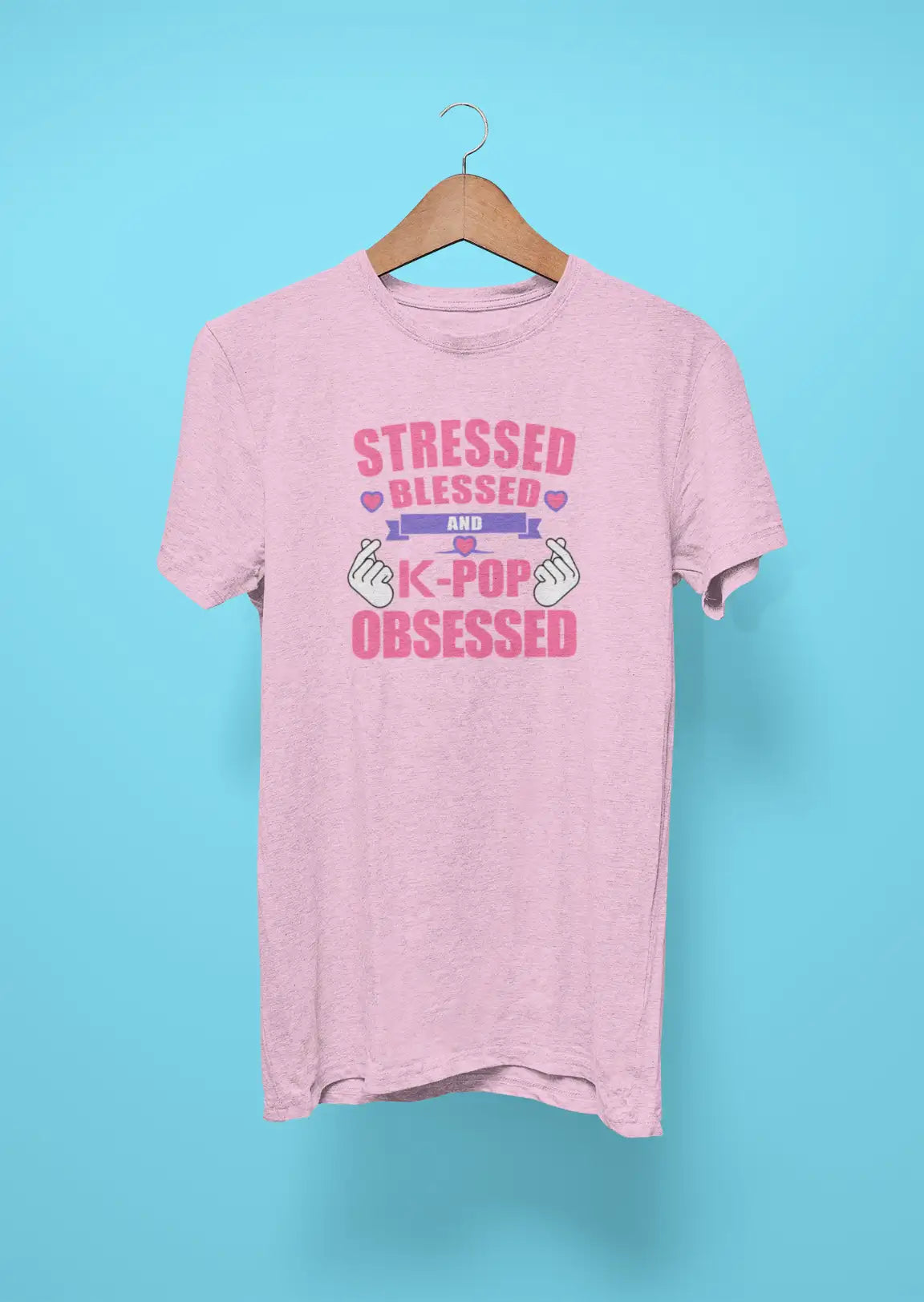 stressed blessed and k pop obsessed pink