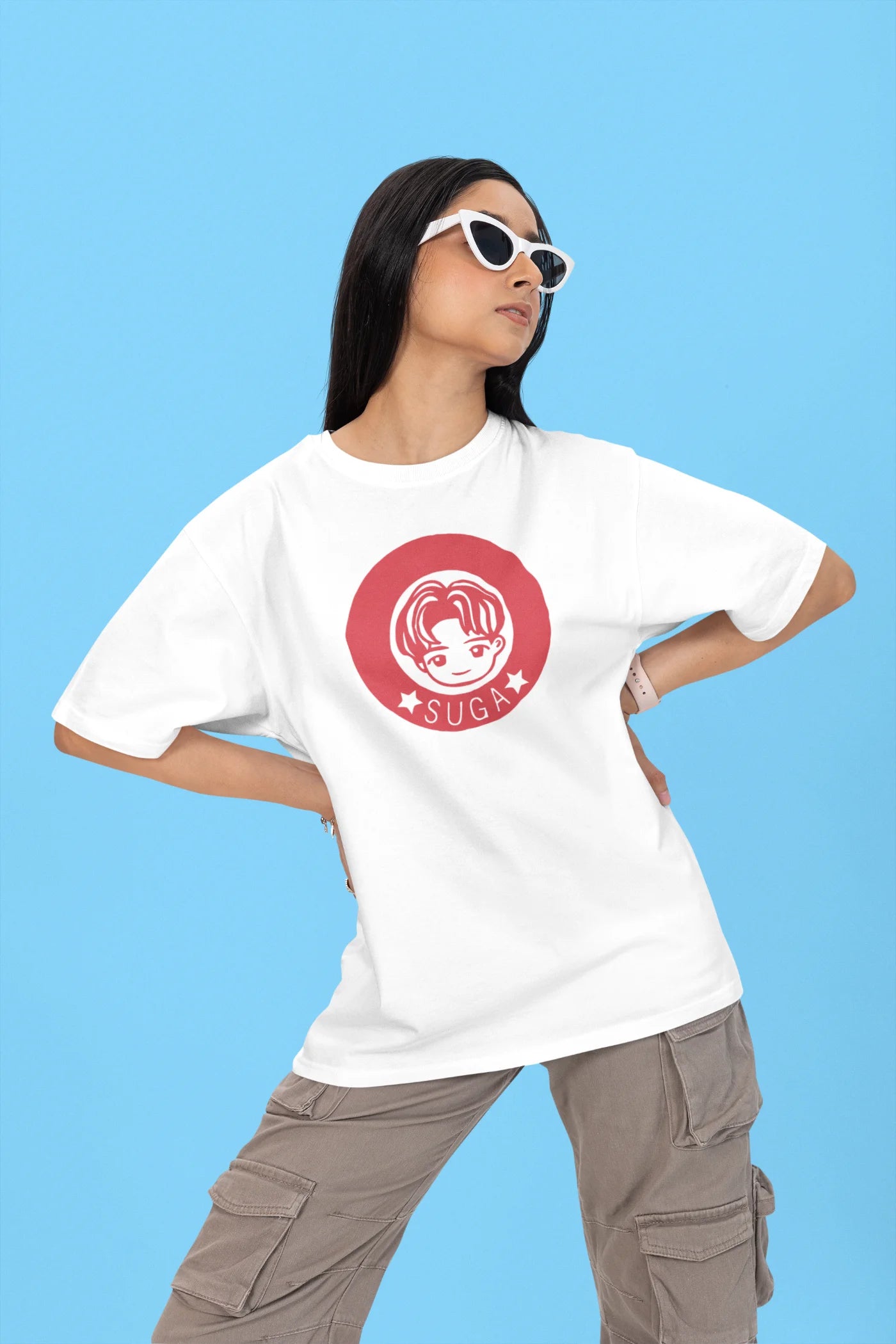 Suga baby face Oversized T-Shirt