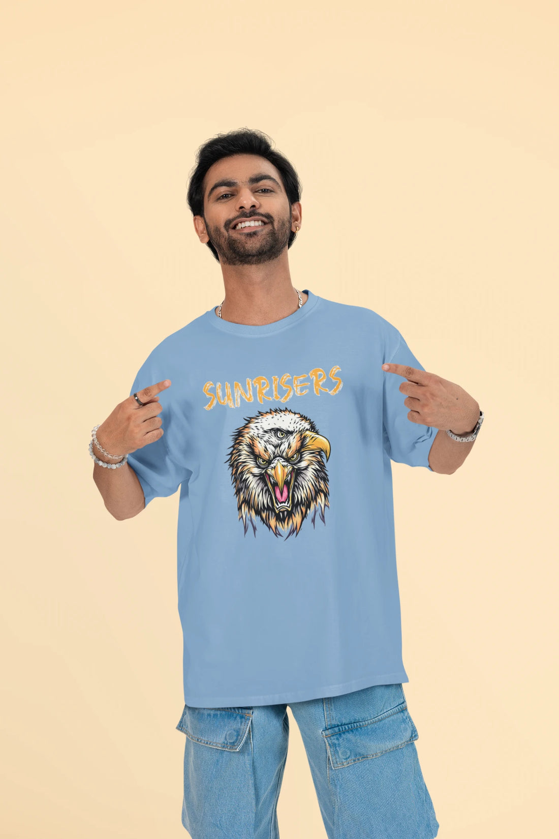 Sunrisers Hyderabad Eagle Oversized T-shirt