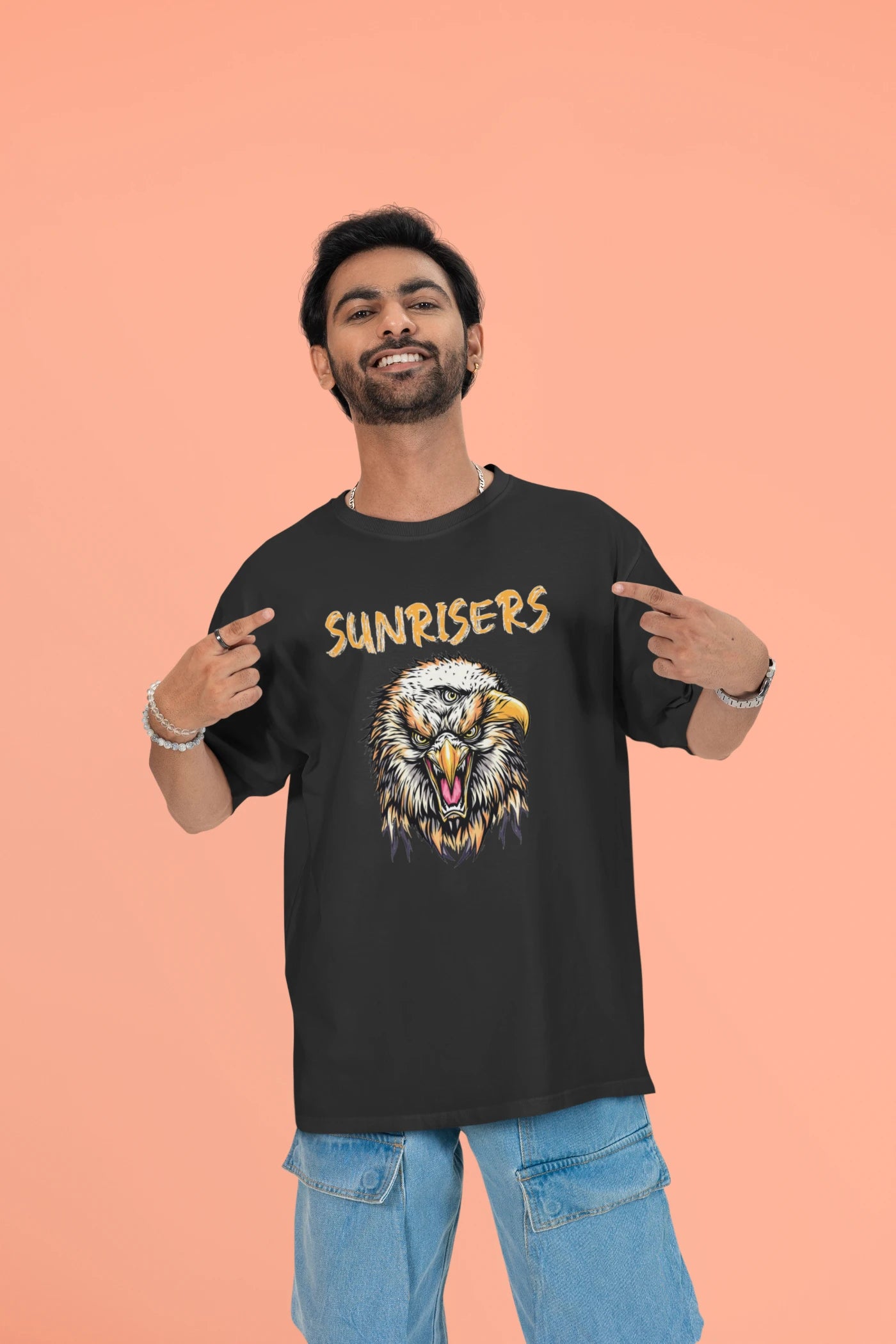 Sunrisers Hyderabad Eagle Oversized T-shirt