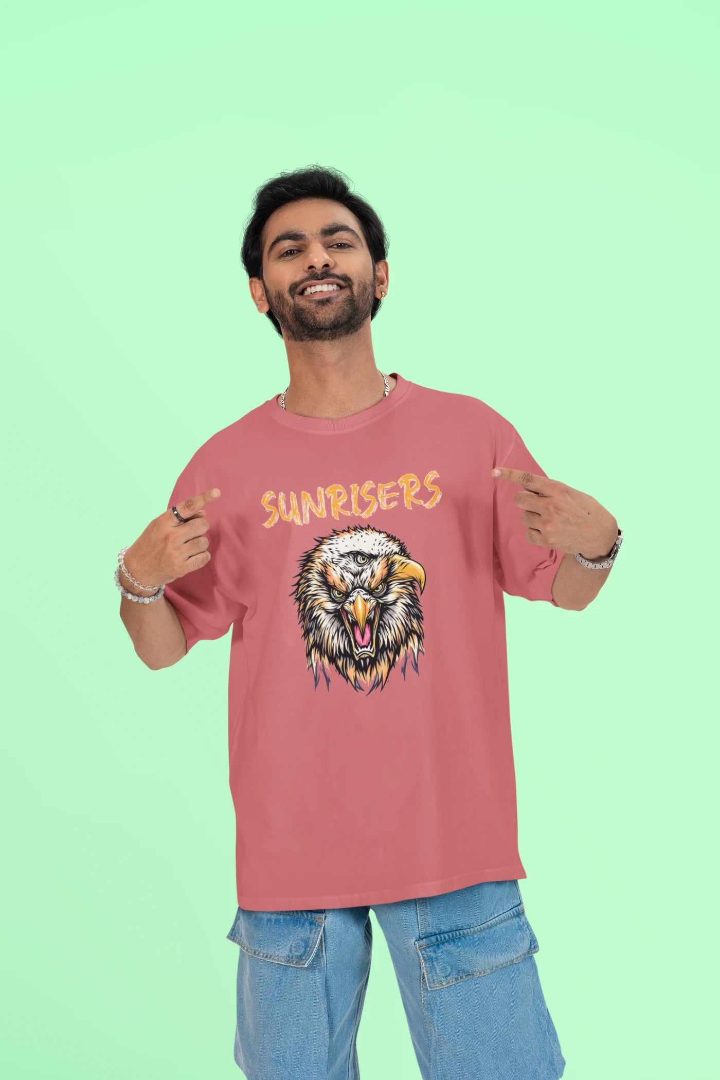 Sunrisers Hyderabad Eagle Oversized T-shirt