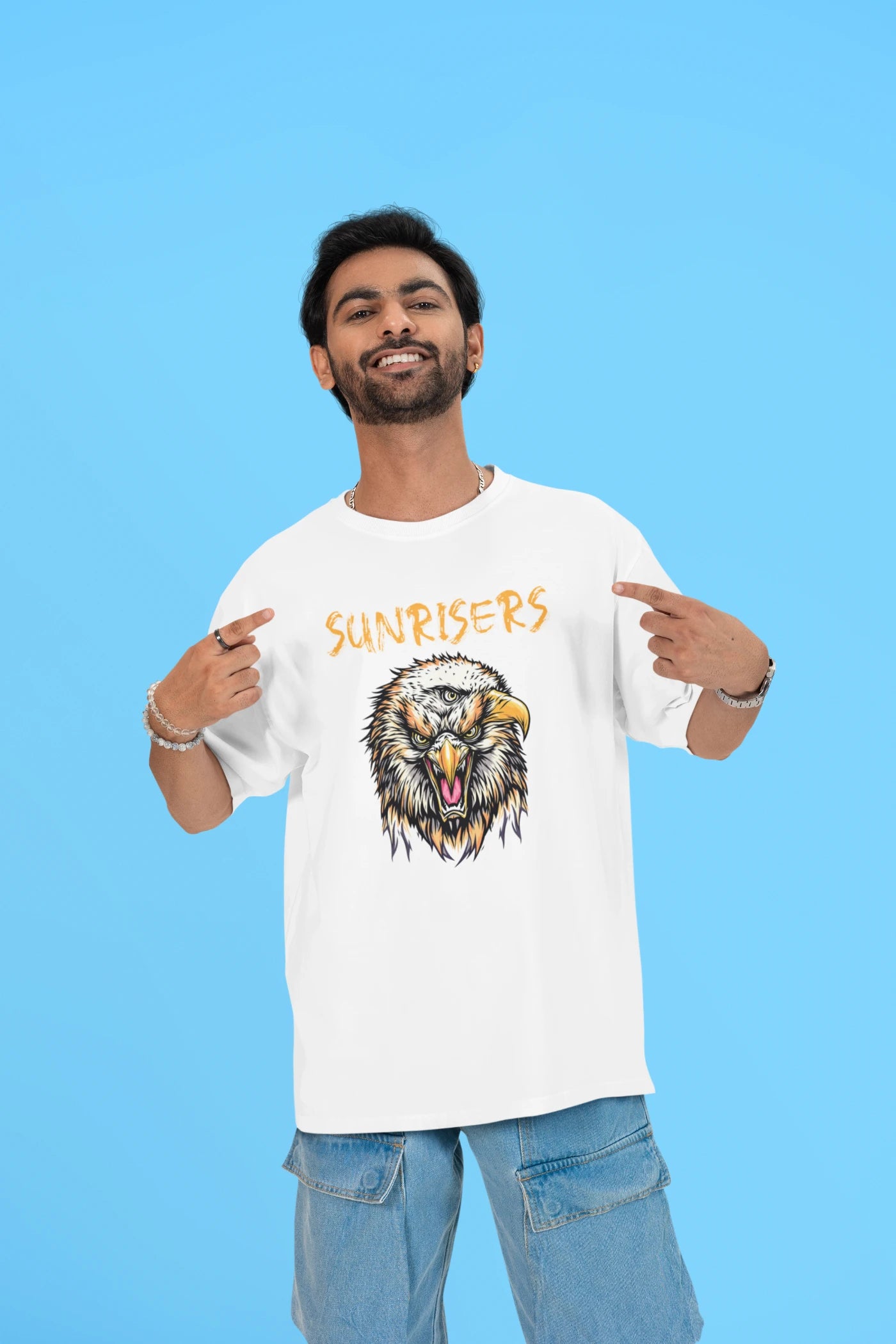 Sunrisers Hyderabad Eagle Oversized T-shirt