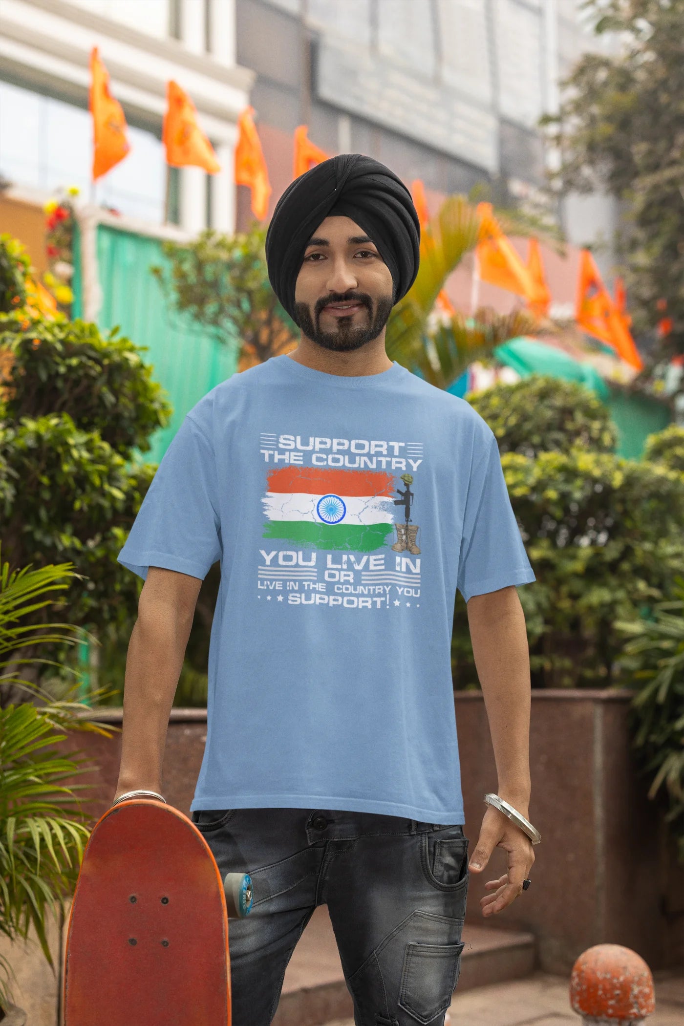 Support the country you live in Oversized T-Shirt