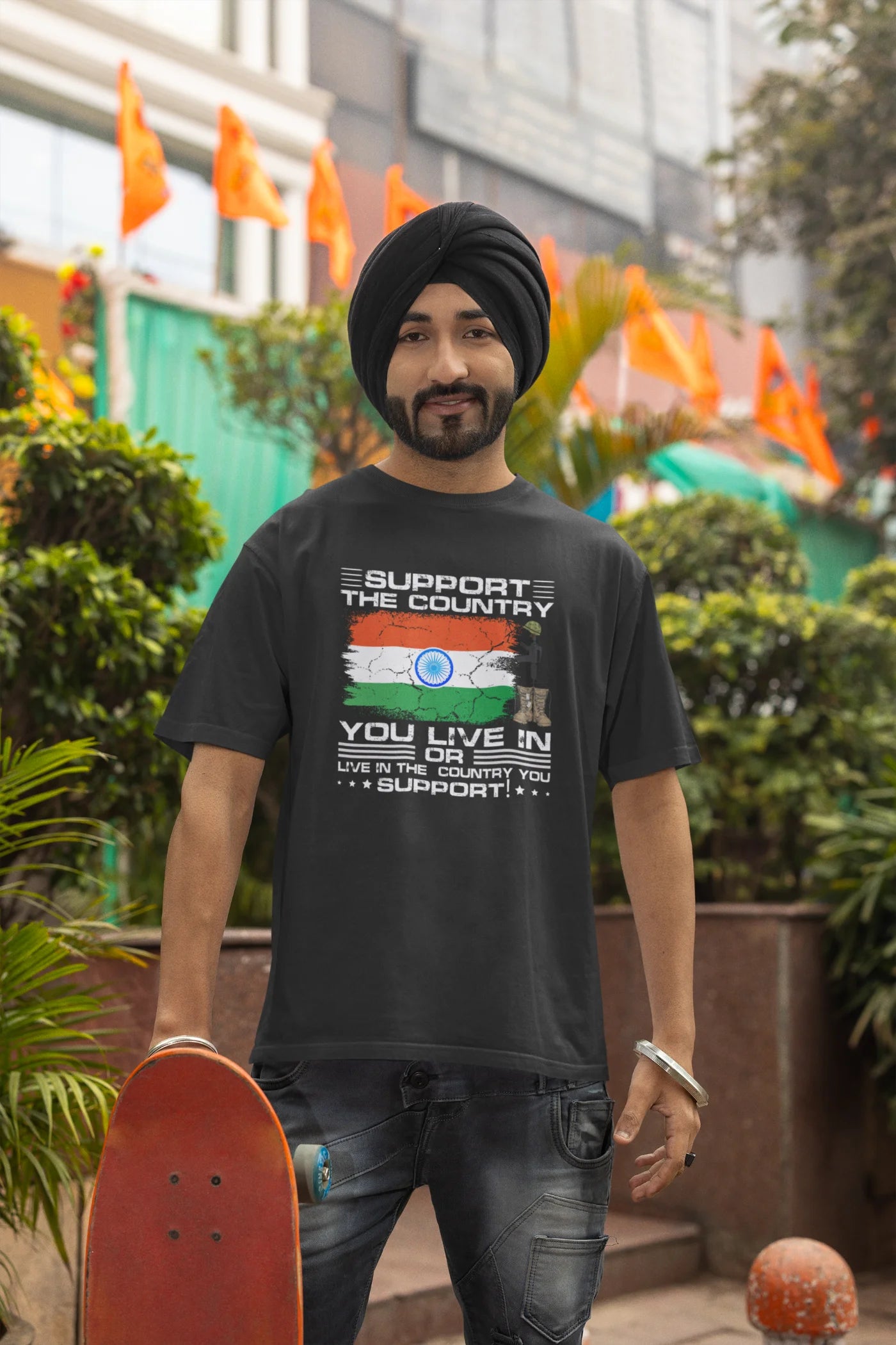 Support the country you live in Oversized T-Shirt