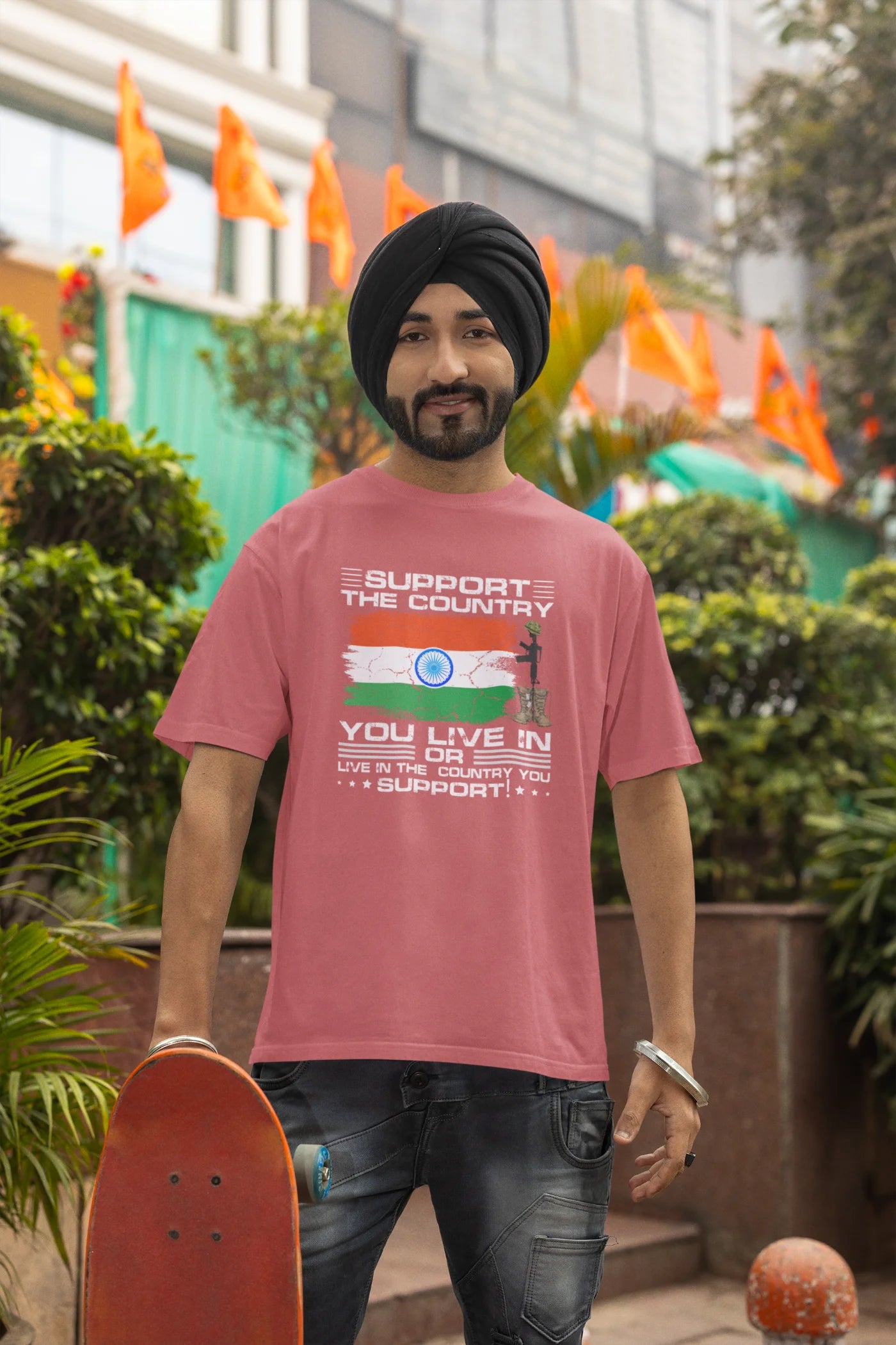Support the country you live in Oversized T-Shirt