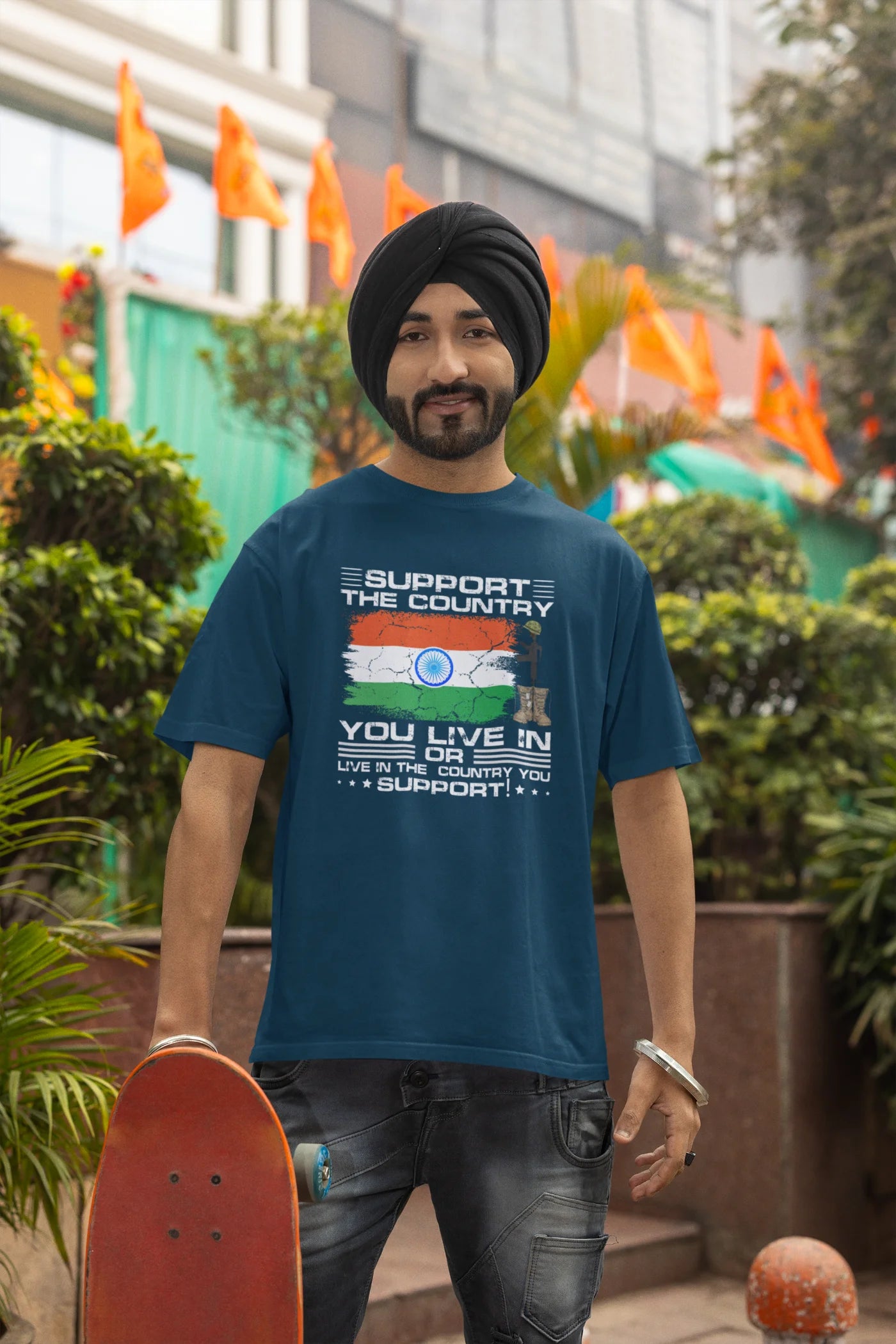 Support the country you live in Oversized T-Shirt
