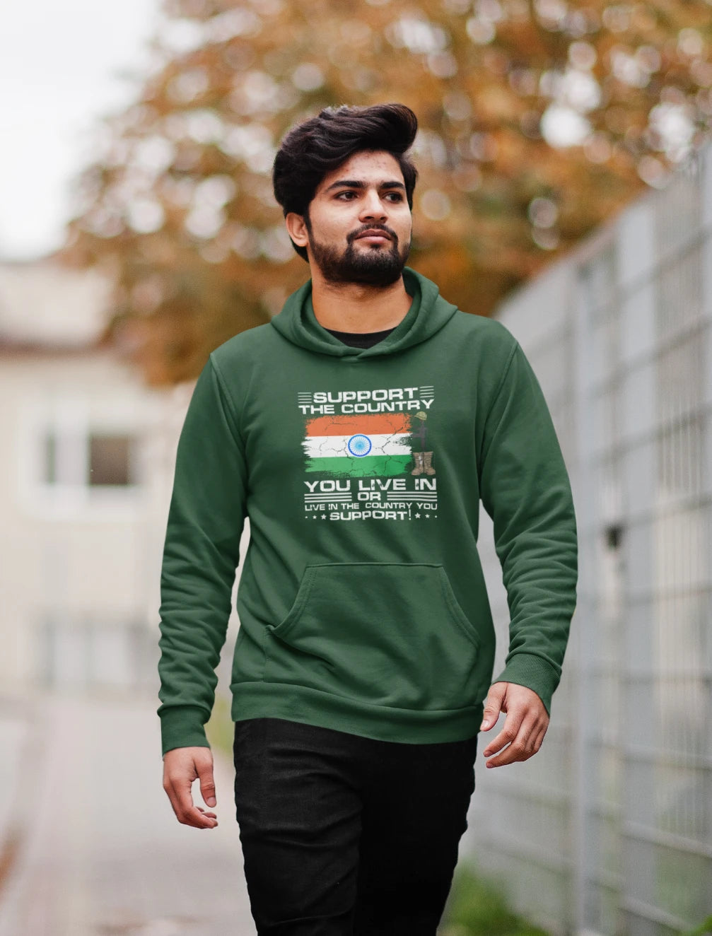 Support the country you live in Unisex Hoodie