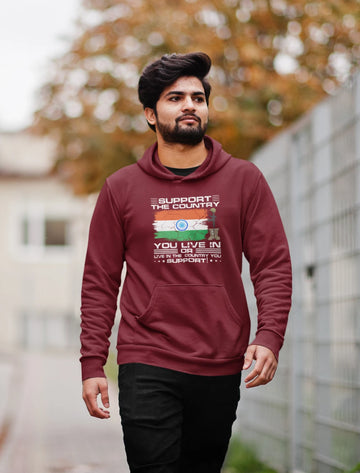 Support the country you live in Unisex Hoodie
