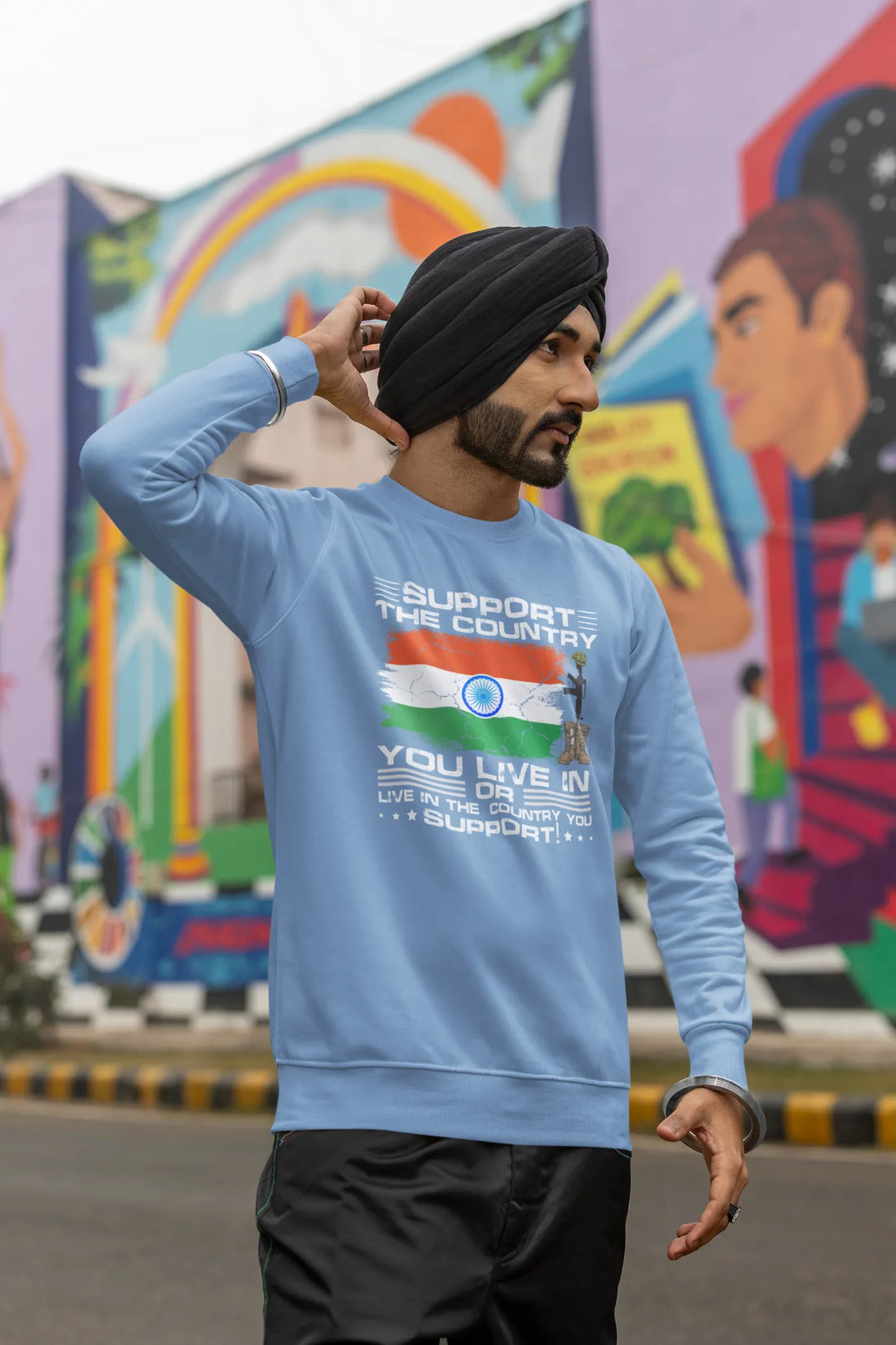 Support the country you live in Unisex Sweatshirt