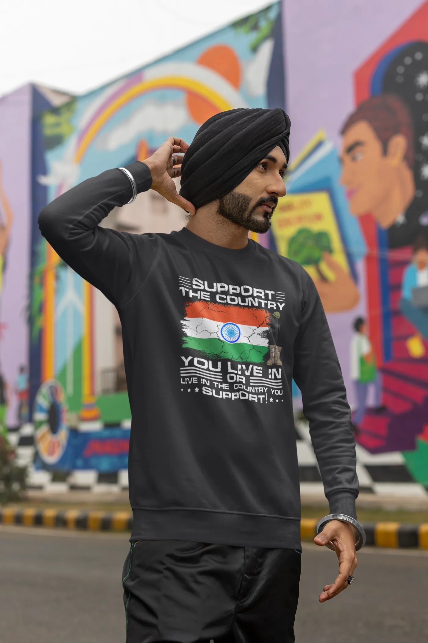 Support the country you live in Unisex Sweatshirt