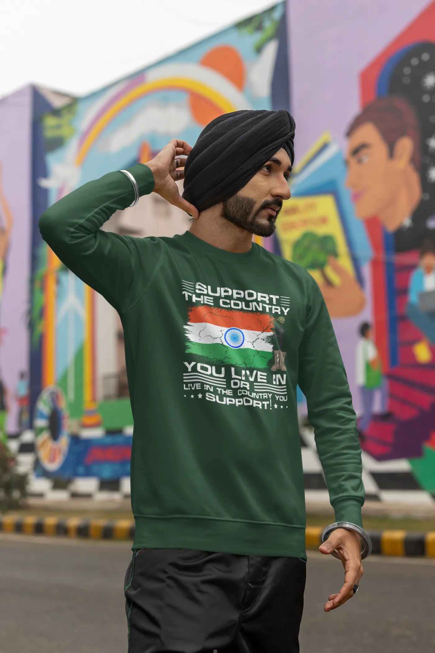 Support the country you live in Unisex Sweatshirt