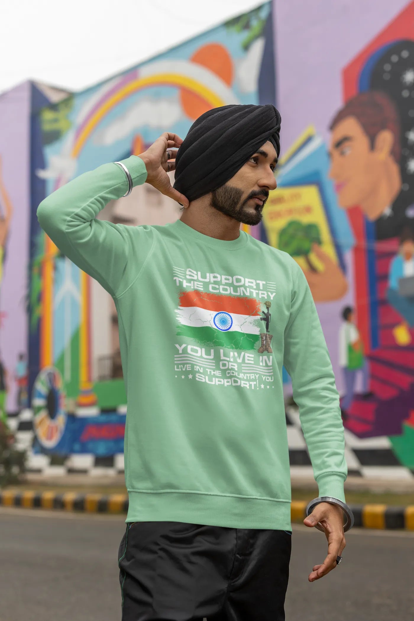 Support the country you live in Unisex Sweatshirt