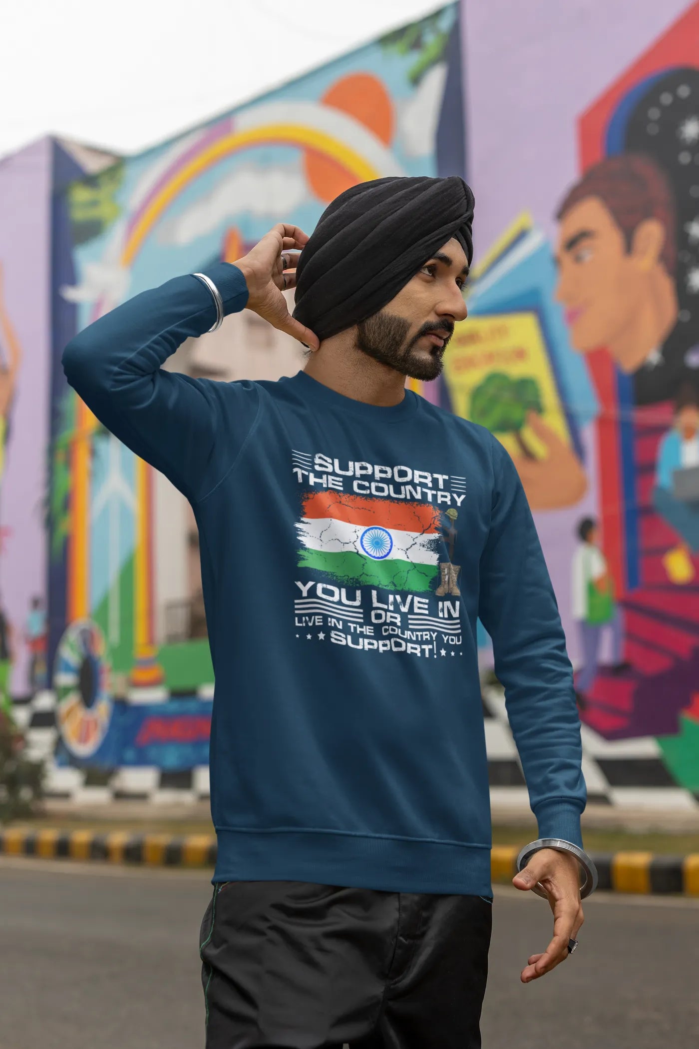 Support the country you live in Unisex Sweatshirt