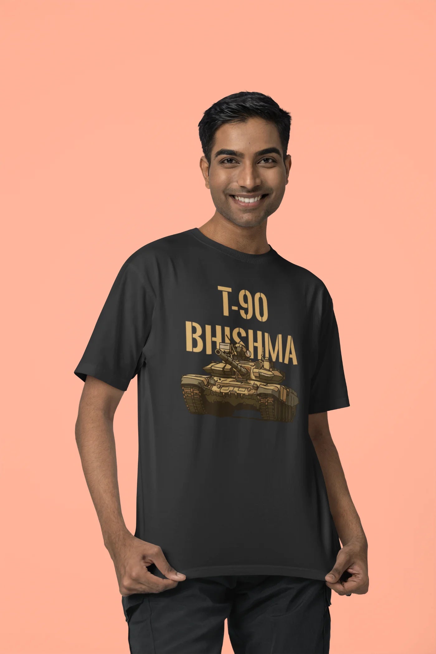 T-90 Bhishma Tank Oversized T-Shirt