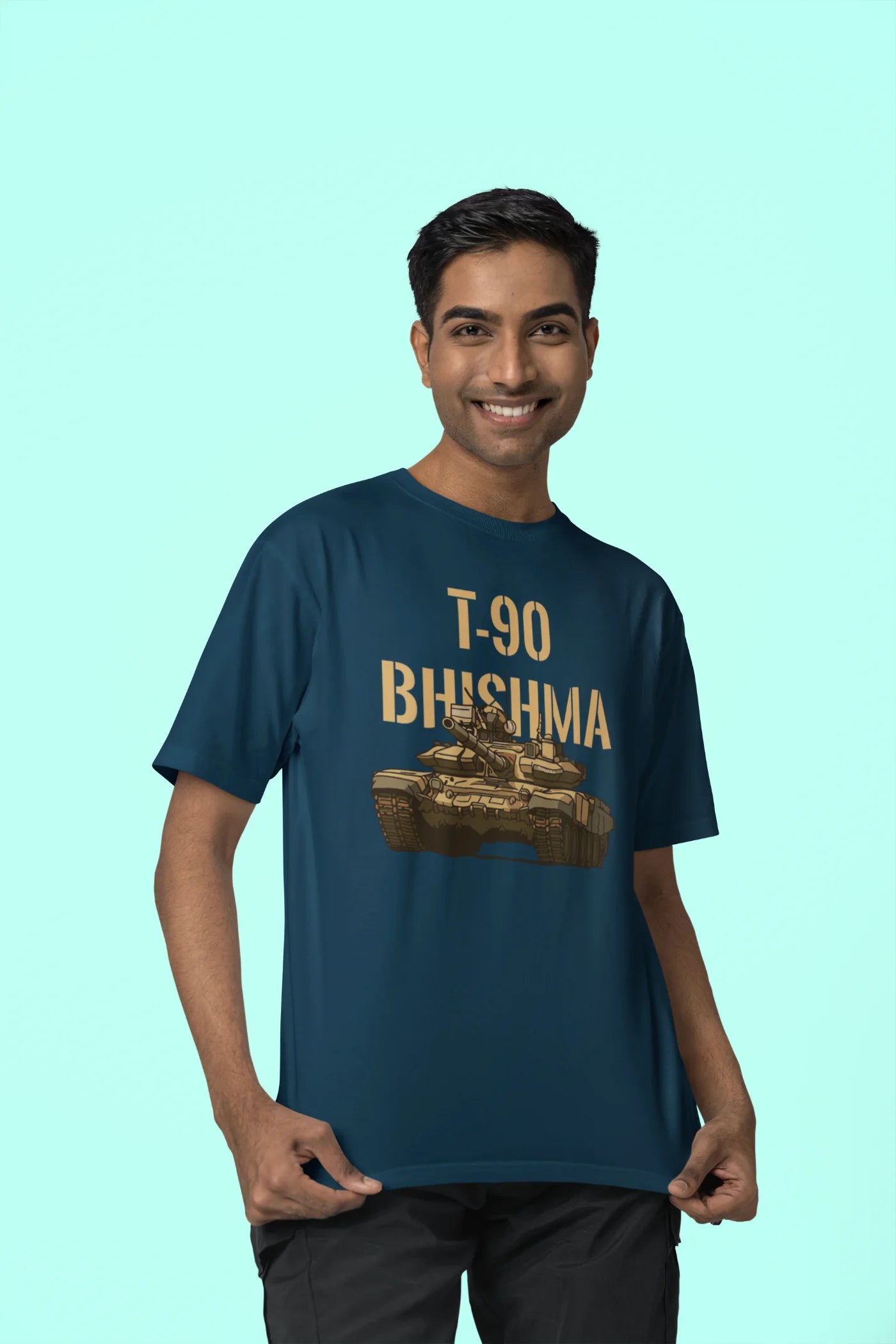 T-90 Bhishma Tank Oversized T-Shirt