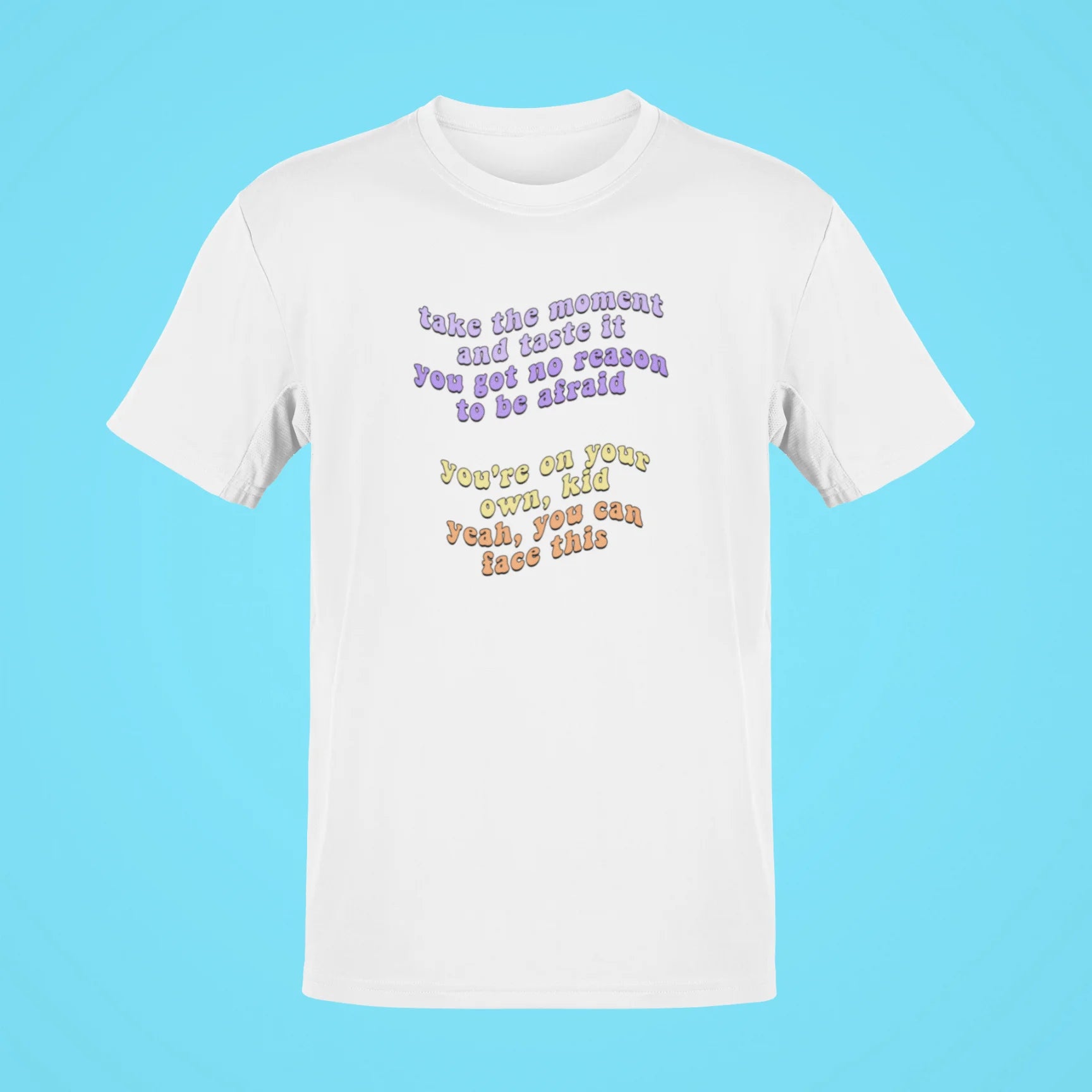 take the moment and taste it oversized t shirt white