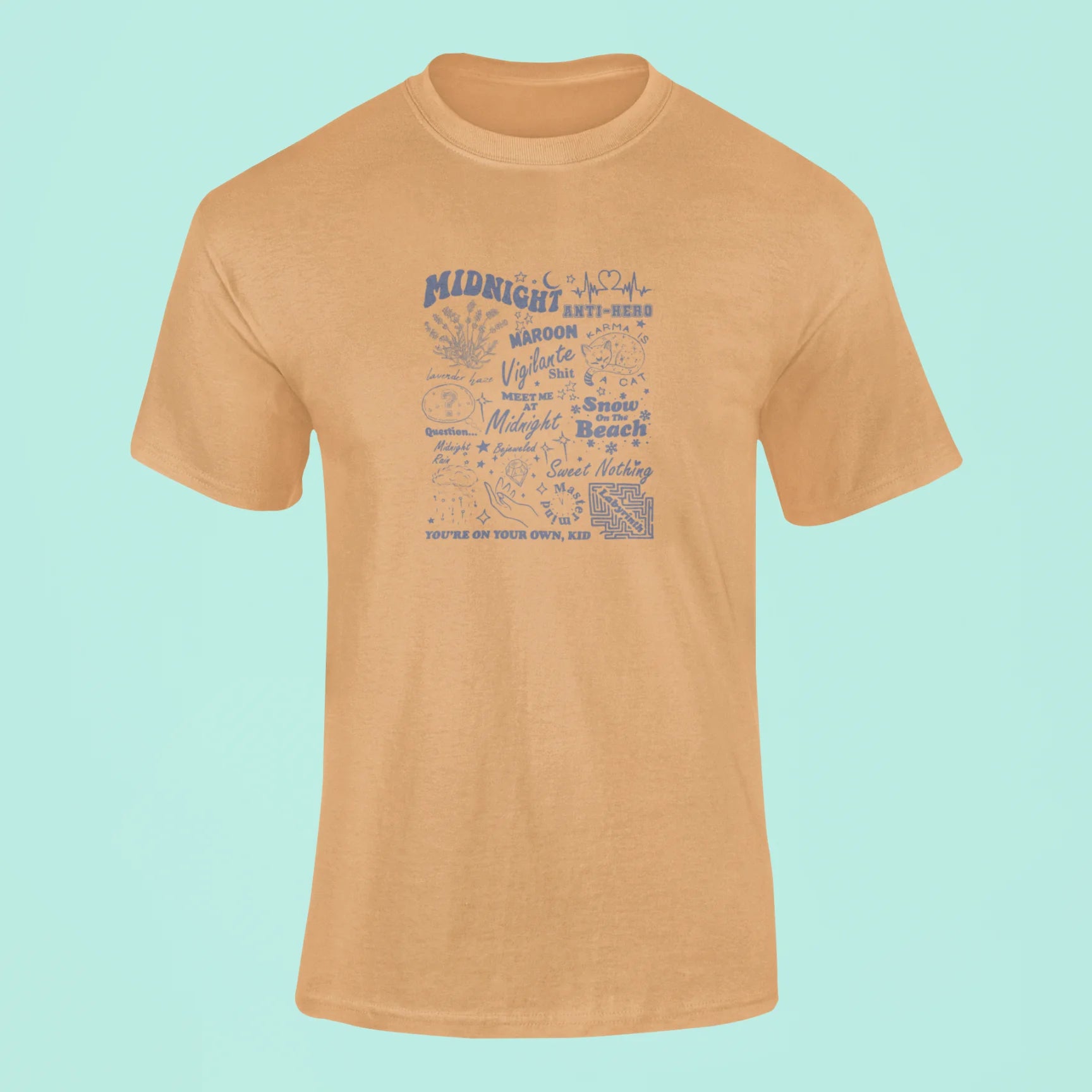 taylor swift collage t shirt 2 mustard yellow