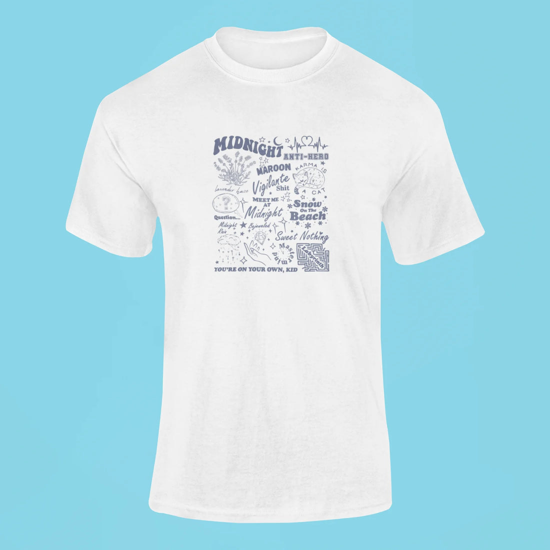 taylor swift collage t shirt 2 white