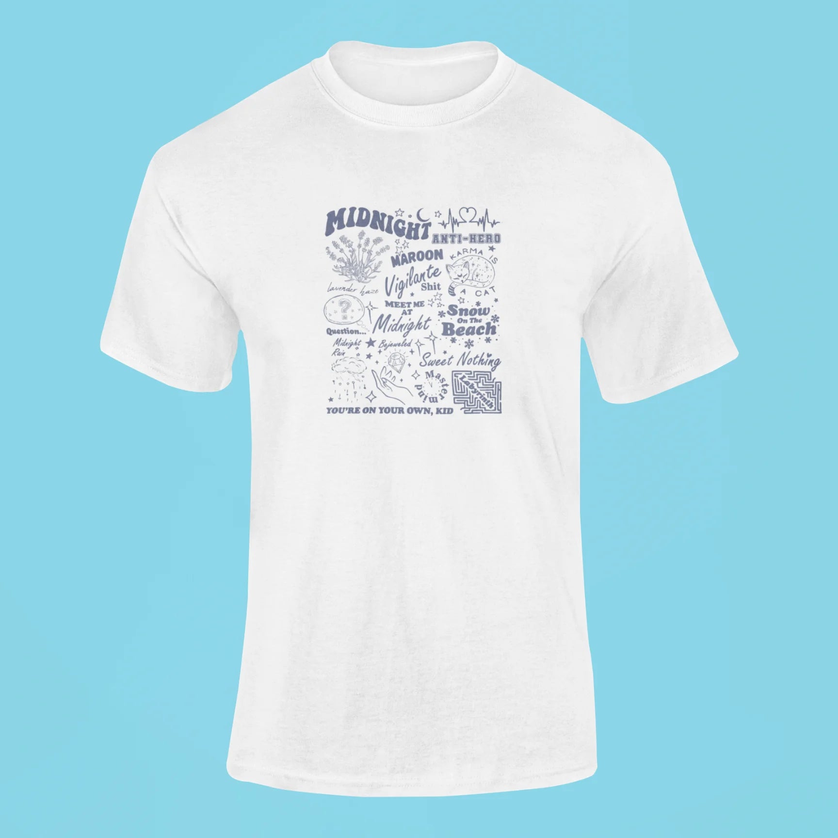taylor swift collage t shirt 2 white