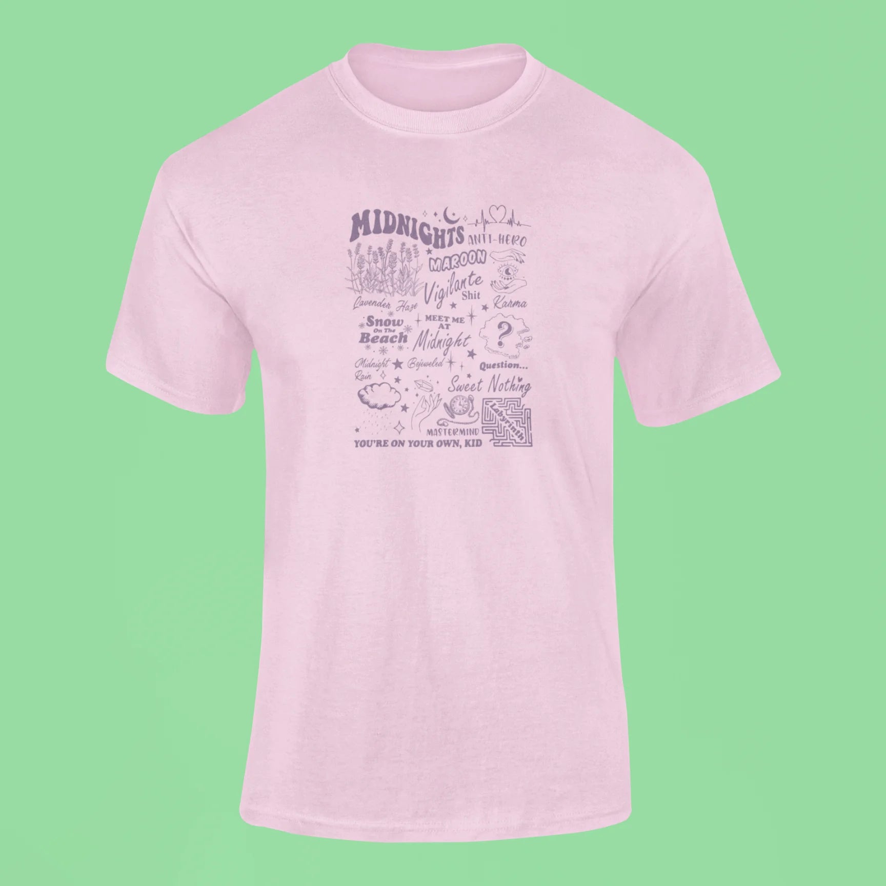 taylor swift collage t shirt pink