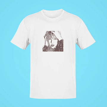 taylor swift elle cover oversized t shirt white