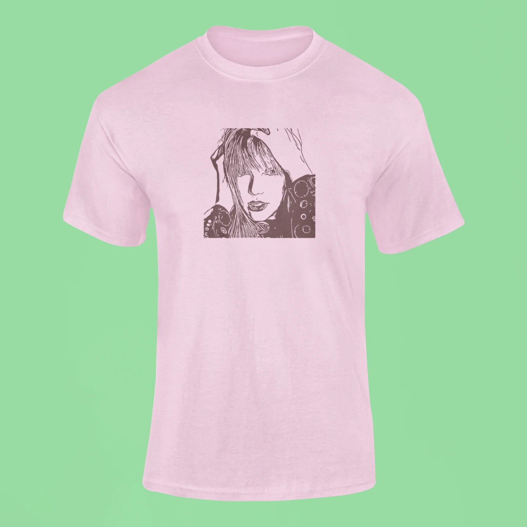 taylor swift elle cover t shirt pink