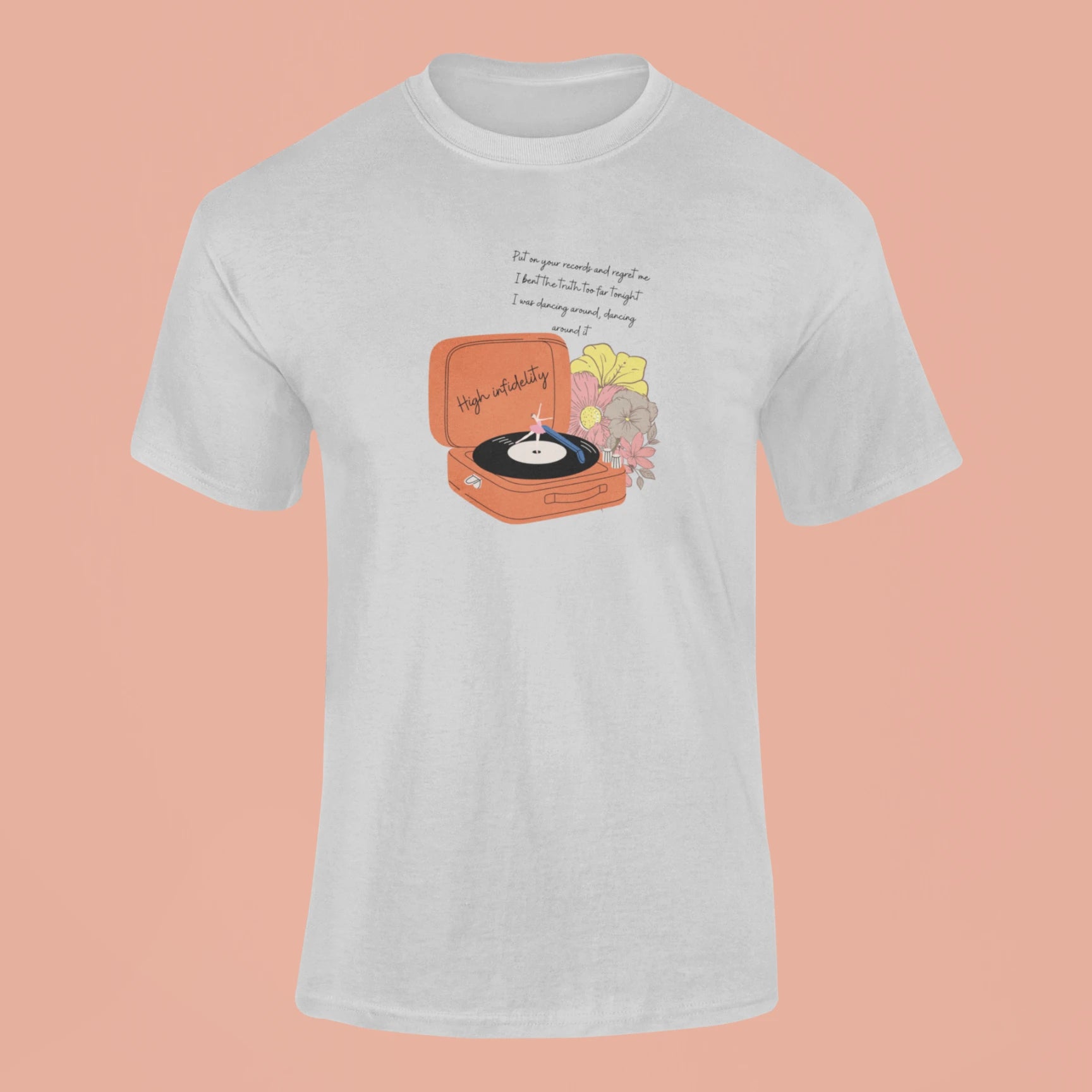 taylor swift high infidelity t shirt grey